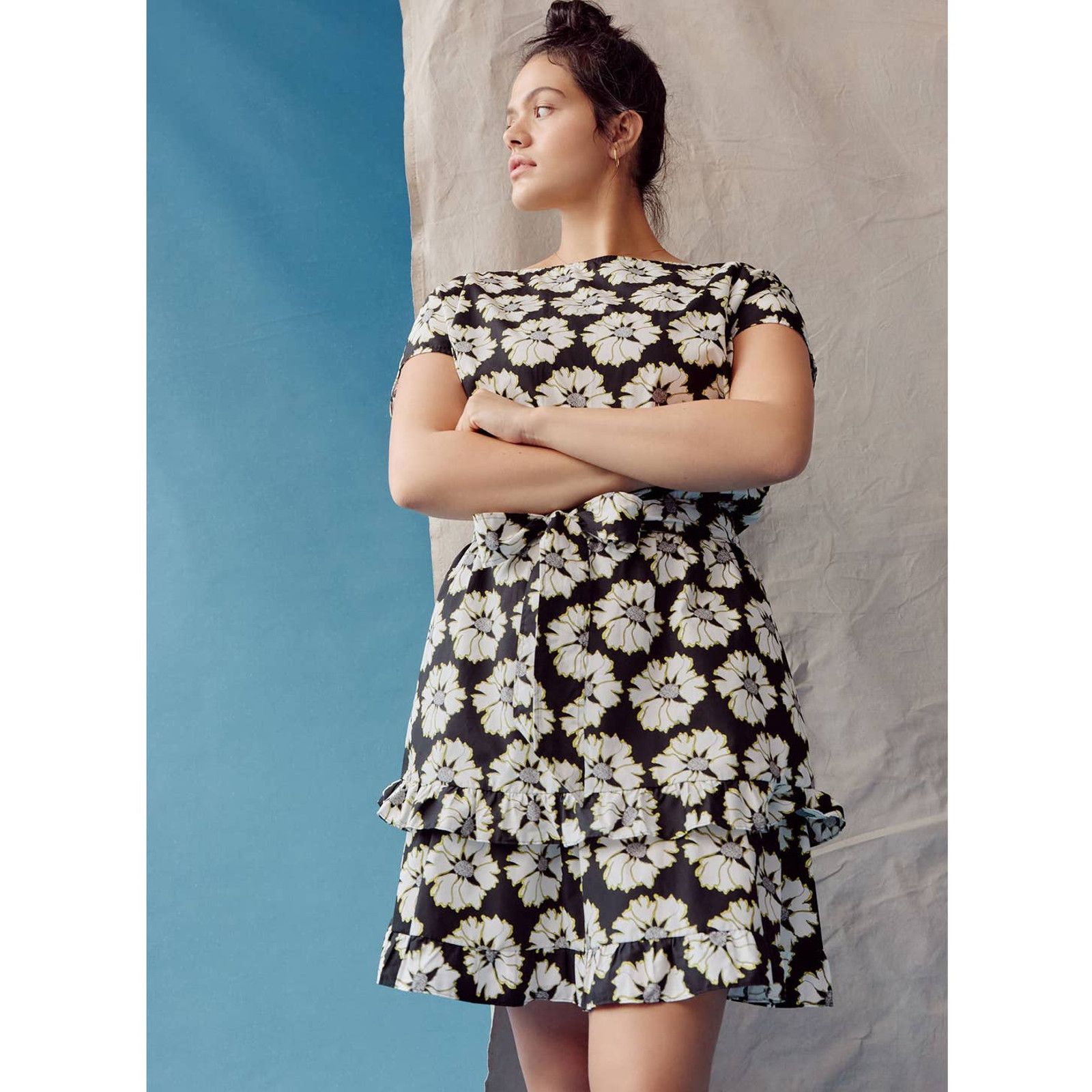 Anthropologie New Peter Som Penelope Mini Floral Cotton Dress $168 MEDIUM Size M / US 6-8 / IT 42-44 - 4 Thumbnail