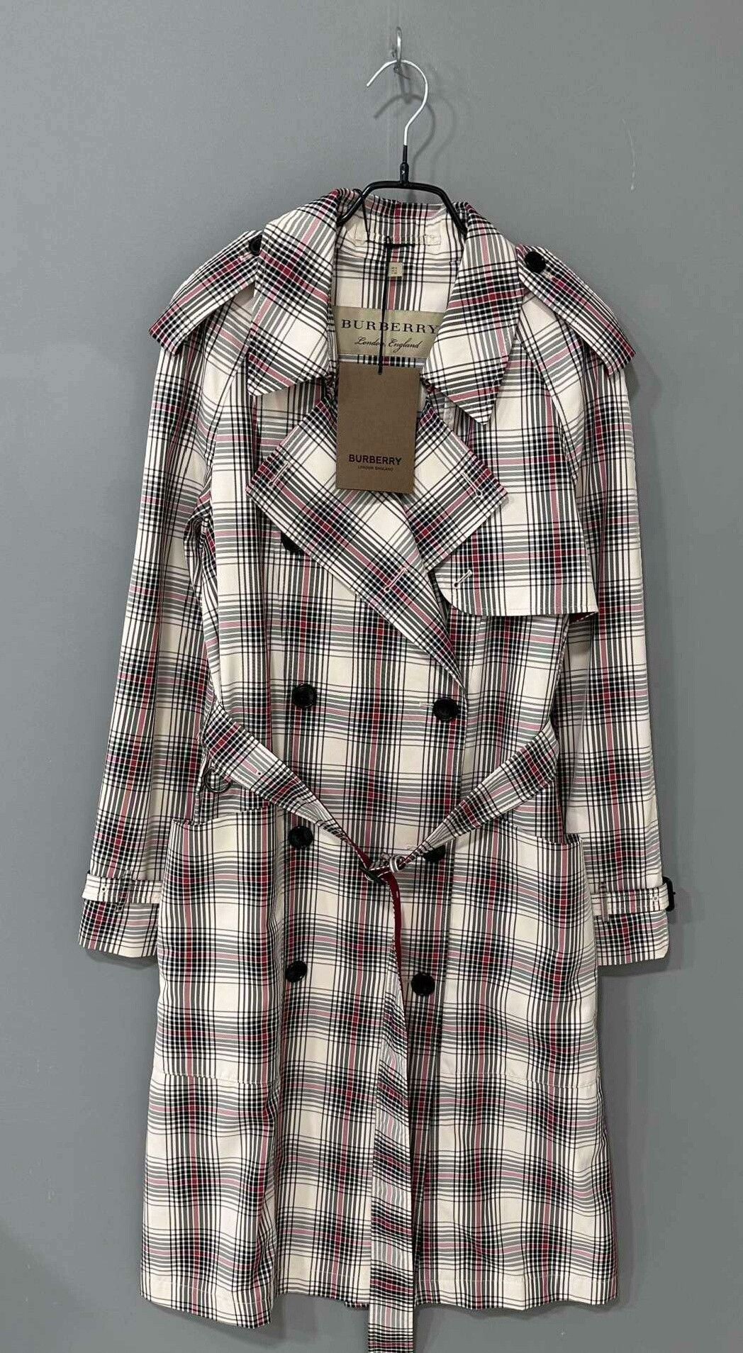 Burberry Burberry Check Long Trench Coat Size XS / US 0-2 / IT 36-38 - 1 Thumbnail