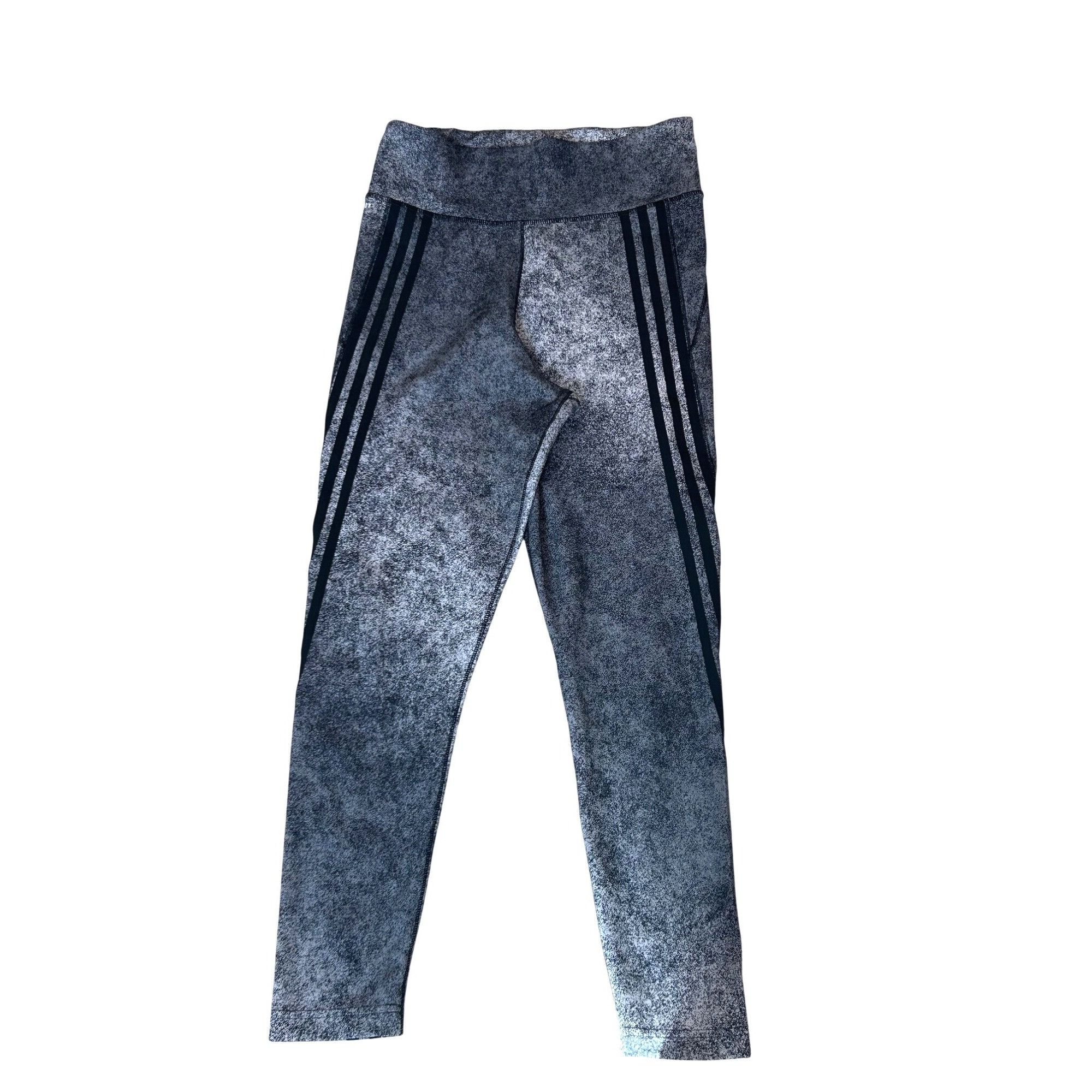 Adidas Adidas Women’s Leggings Grey M Black Triple Stripes Ankle Lo Size 28" / US 6 / IT 42 - 1 Thumbnail