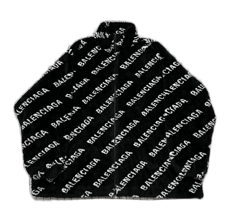 Balenciaga Balenciaga Black and White Logo Jacket-2506 Size S / US 4 / IT 40 - 1 Thumbnail