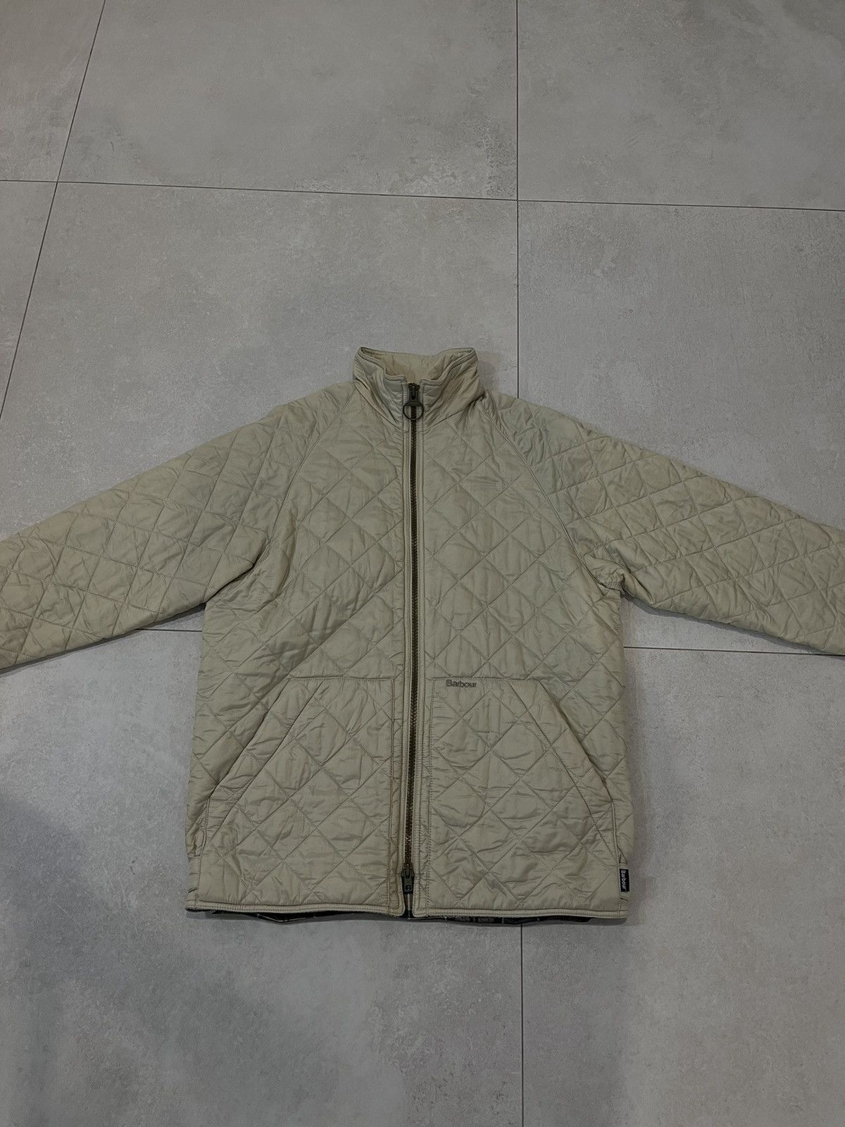 Barbour Barbour Flyweight Quilt Jacket Beige Full Zip High Neck Size US M / EU 48-50 / 2 - 5 Thumbnail
