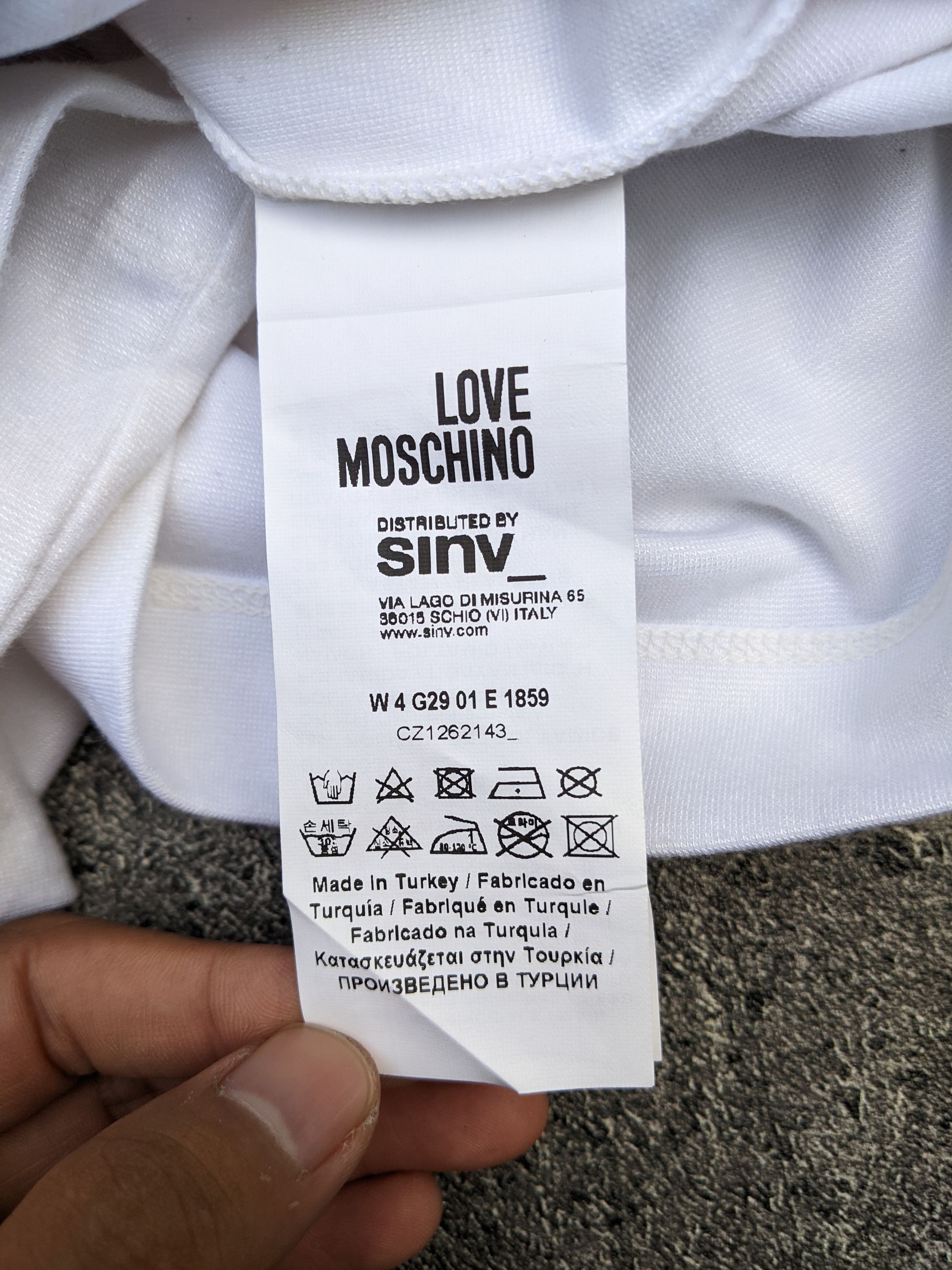 Moschino Moschino Love T shirt Size XS / US 0-2 / IT 36-38 - 7 Thumbnail