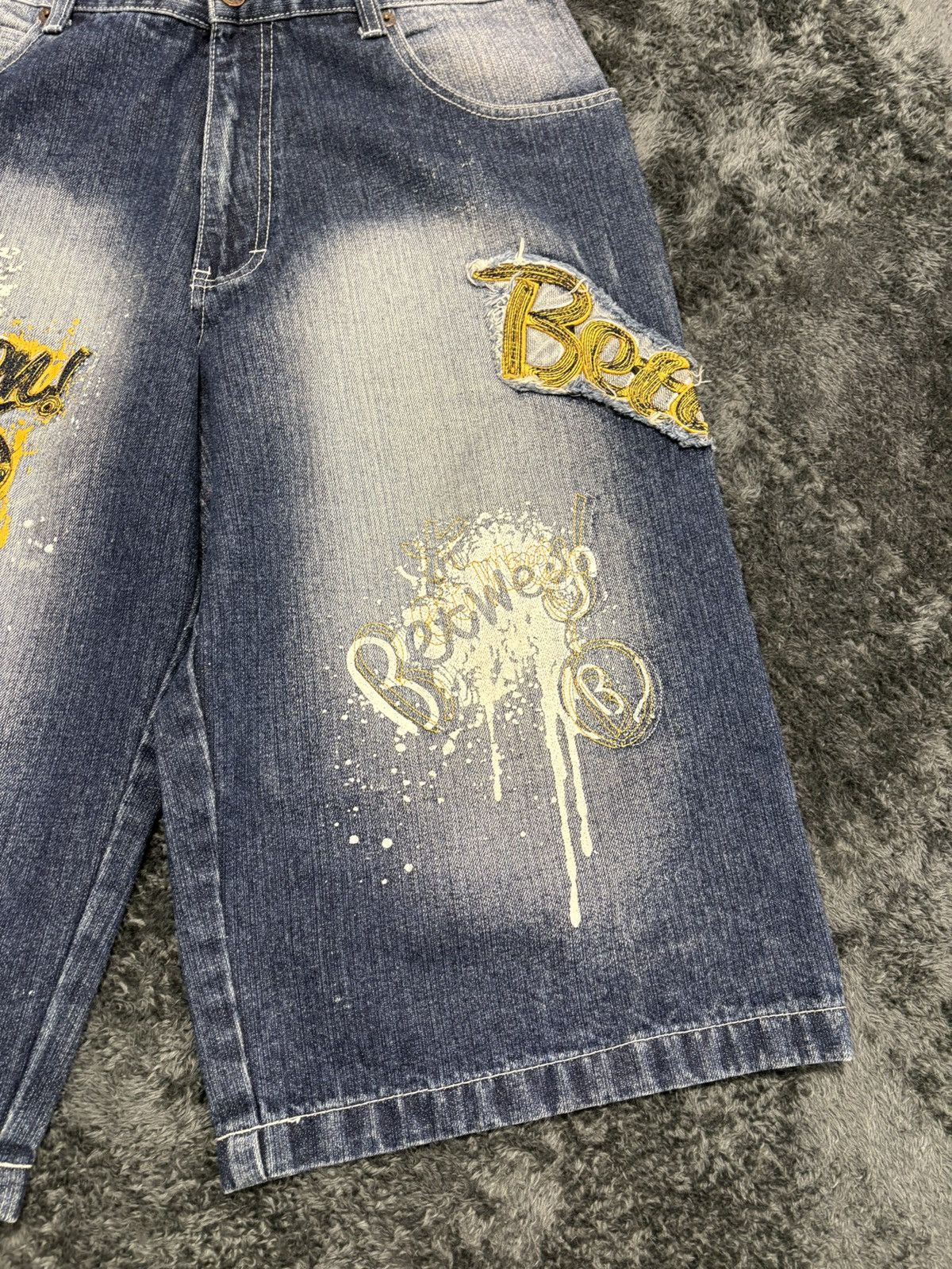 JNCO Vintage Between Jnco Style Karl Kani Baggy Shorts Size US 36 / EU 52 - 3 Thumbnail