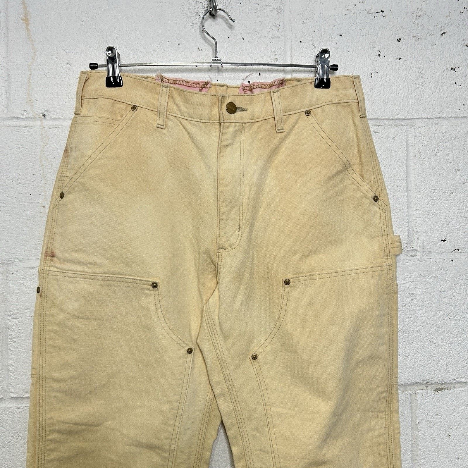 Carhartt Vintage Carhartt Canvas DoubleKnee Pants “Banana” Size US 33 - 3 Thumbnail