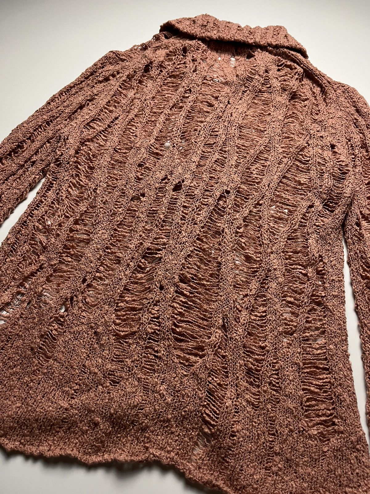 Acne Studios Acne Studios Distressed Cardigan Size M / US 6-8 / IT 42-44 - 9 Thumbnail
