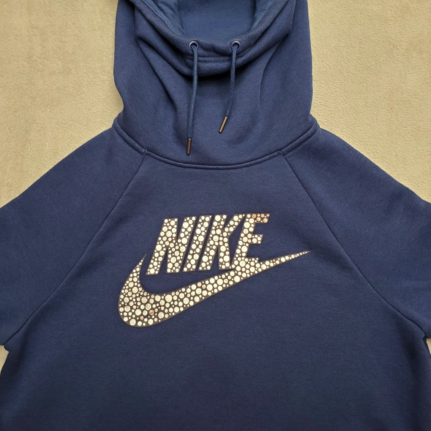 Nike Nike Hoodie Womens M Blue Hooded Center Big Logo Sweatshirt Casual Outdoors Size M / US 6-8 / IT 42-44 - 2 Thumbnail