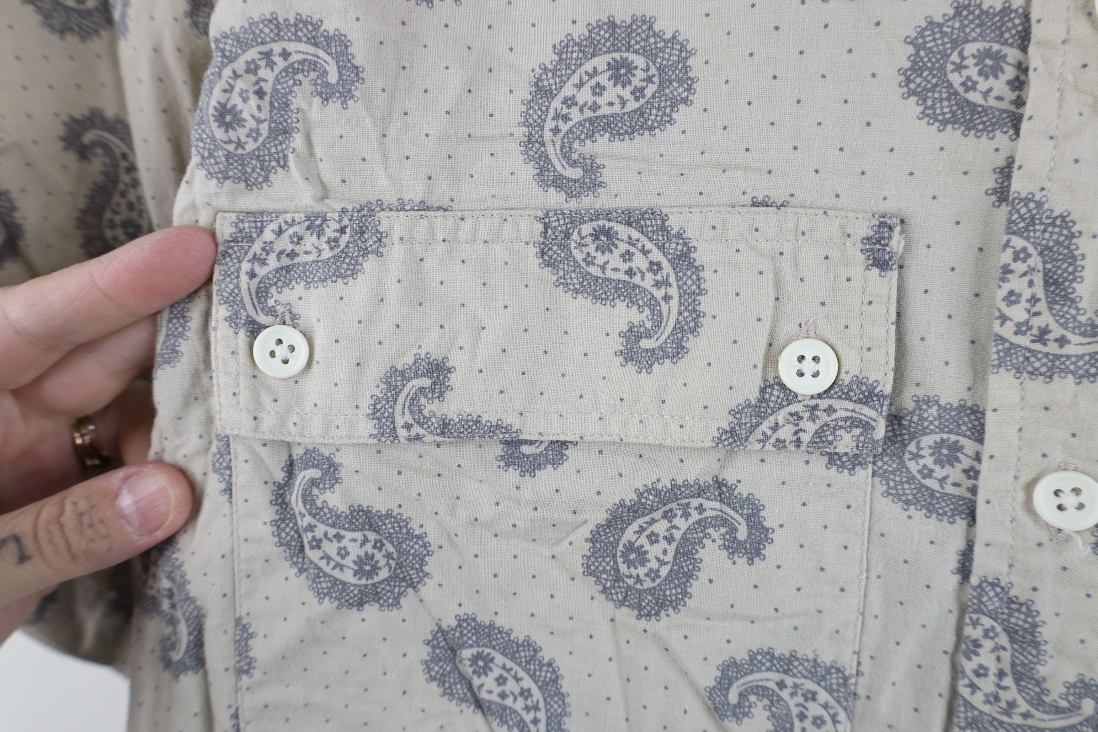 Vintage Vintage 90s Streetwear Polka Dot Big Pocket Button Shirt Size S / US 4 / IT 40 - 4 Thumbnail