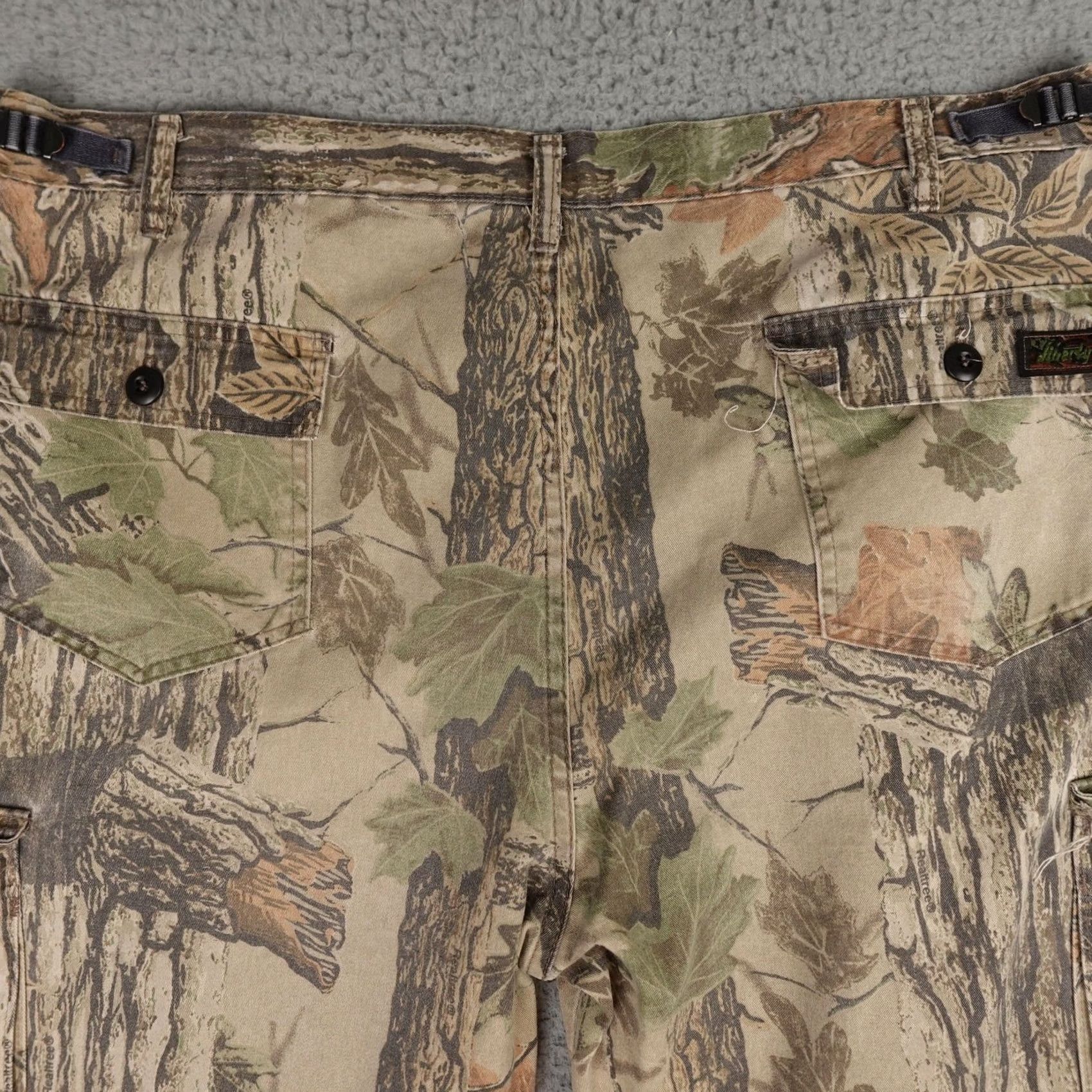 Vintage Vintage Liberty Cargo Pants Mens XL Regular Camo USA Baggy Adjustable Size US 36 / EU 52 - 7 Thumbnail