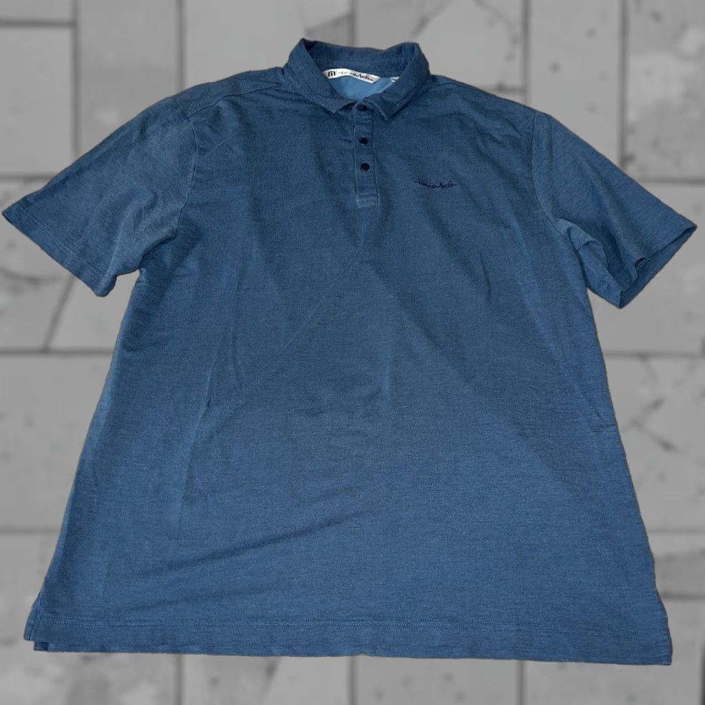 TravisMathew Travis Mathew Polo Shirt Men’s XL Blue Size US XL / EU 56 / 4 - 1 Thumbnail