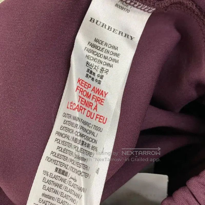 Burberry Burberry Casual Purple Polyester Women's Pants. Size 23" - 4 Thumbnail