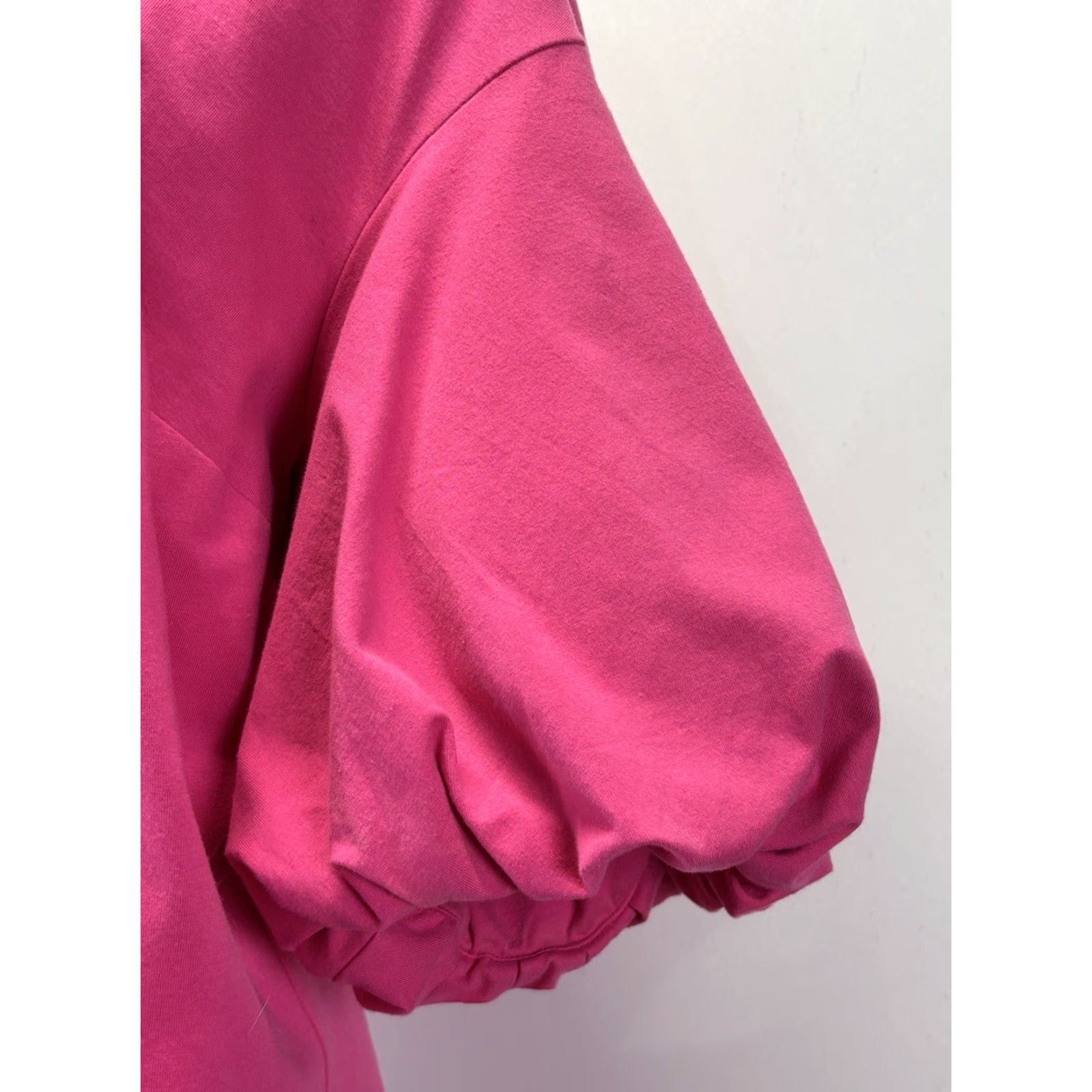 Vintage eShakti Pink Maxi Shift Dress Plus Size 1X 18W Puff Short Sleeve Women's Size 40" / US 18 - 6 Thumbnail