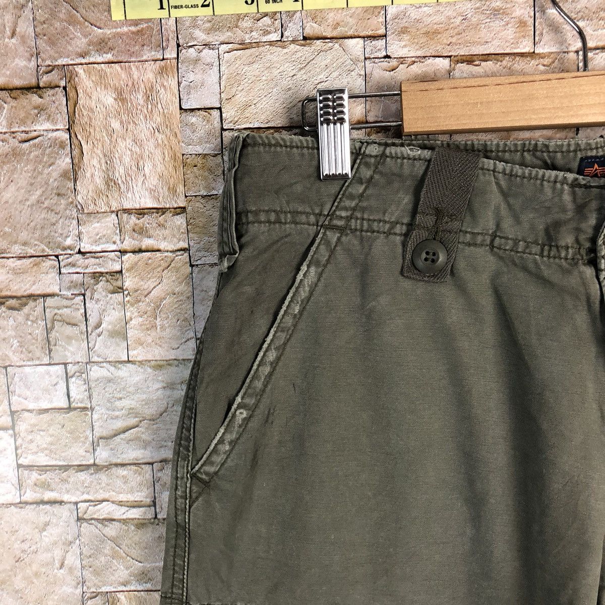 Alpha Industries Alpha Industrie Grey Cargo Multipocket Pants #A152 Size US 31 - 7 Thumbnail