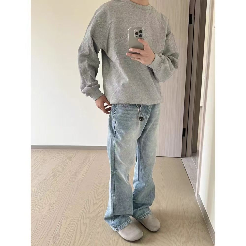 Japanese Brand × Jean Light blue casual vintage straight jeans Size US 32 / EU 48 - 2 Thumbnail