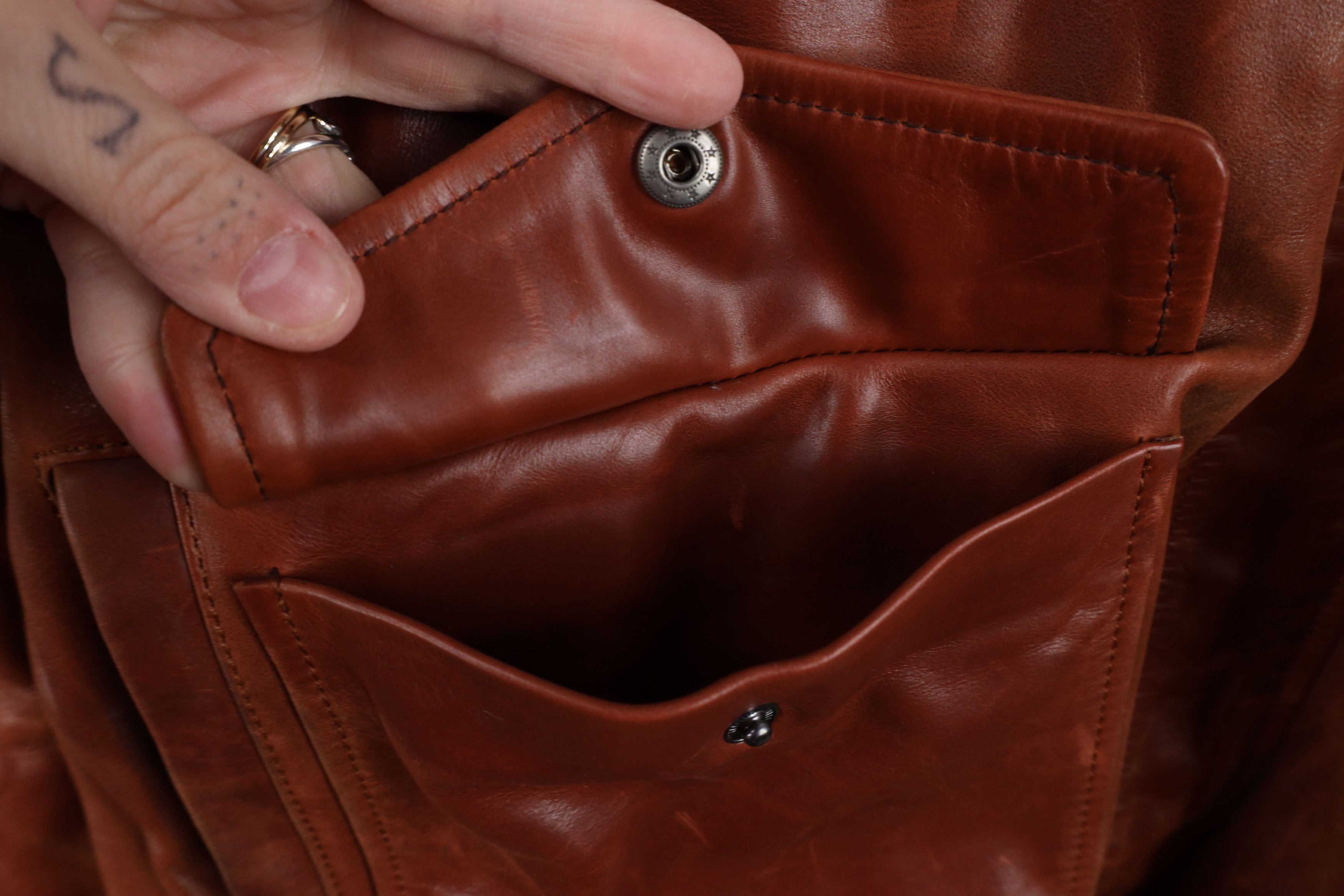 Vintage Inland Leather Streetwear Flight Bomber Jacket Brown Size US XXL / EU 58 / 5 - 6 Thumbnail