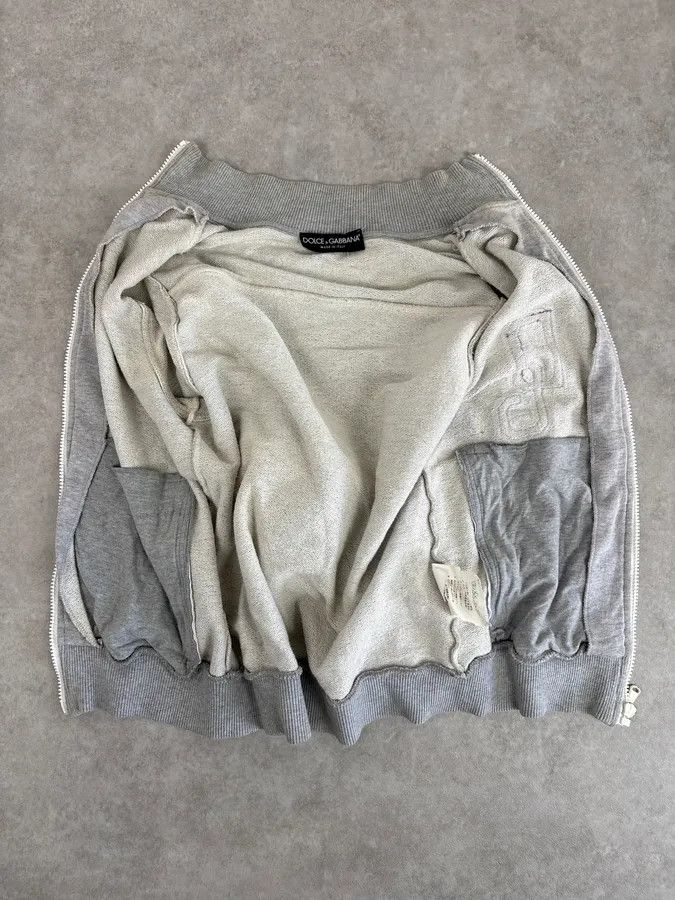 Dolce & Gabbana AW2005 Dolce & Gabbana Grey & Purple Logo Zip-Up Sweater Size US S / EU 44-46 / 1 - 7 Thumbnail