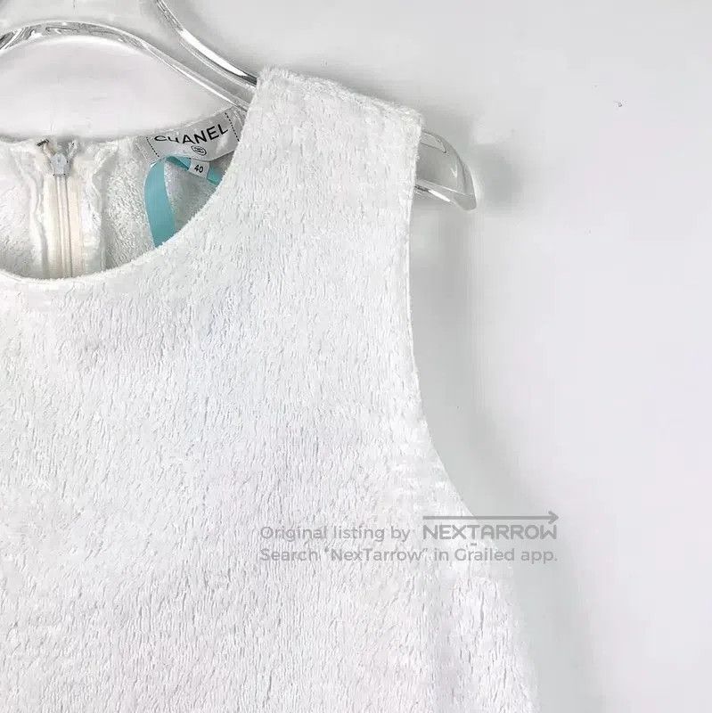 Chanel Chanel White Cotton Women's Pullover Sweater . Size M / US 6-8 / IT 42-44 - 3 Thumbnail