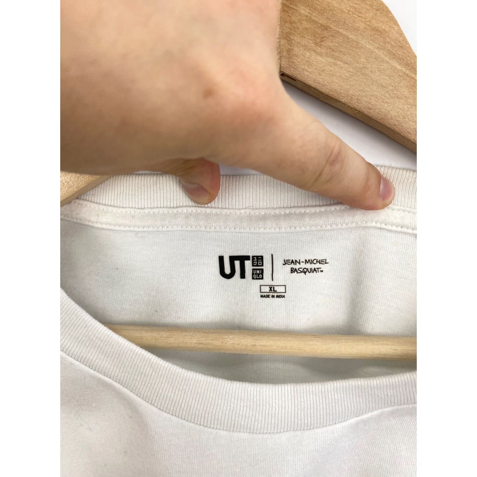 Uniqlo Y2K Uniqlo Jean Michel Basquiat Art Rare Retro T-Shirt Hype XL White Mens T-Shirt Retro Basquiat Art XL White Size US XL / EU 56 / 4 - 6 Thumbnail