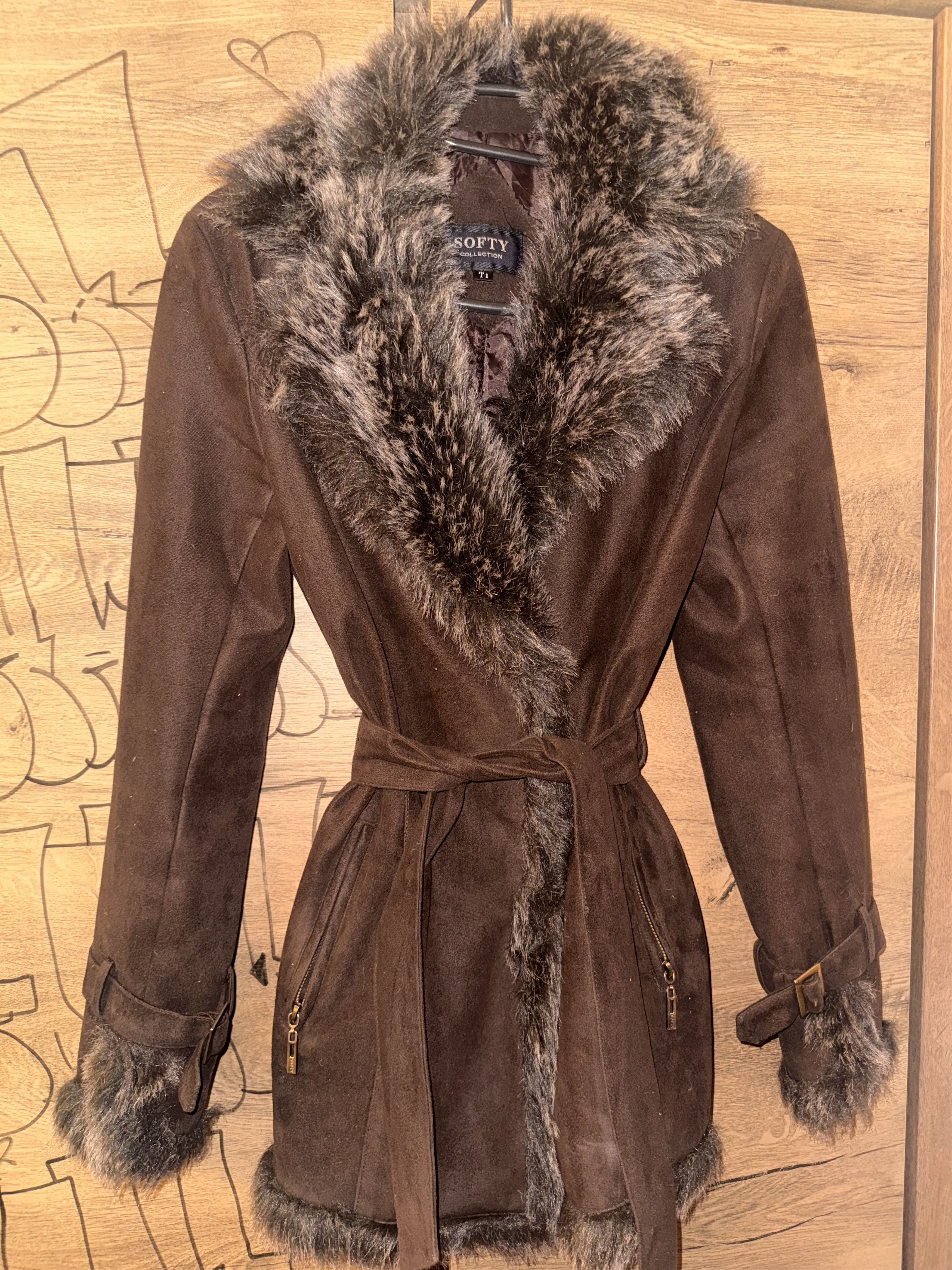 Other Vintage brushed leather jacket with fur Size S / US 4 / IT 40 - 4 Thumbnail