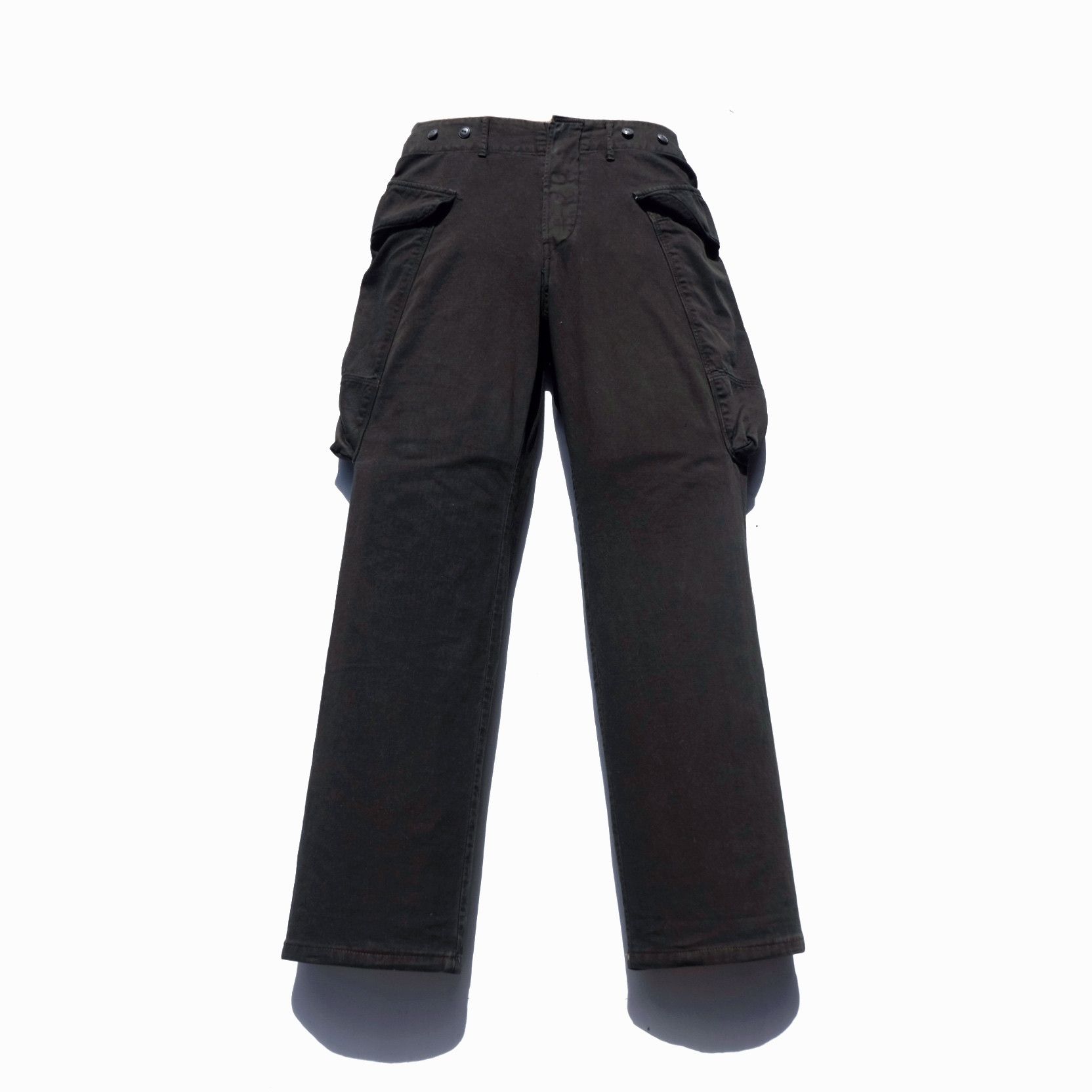 image of Kapital Big Pocket Cargo Pants in Charcoal Black, Men's (Size 26)