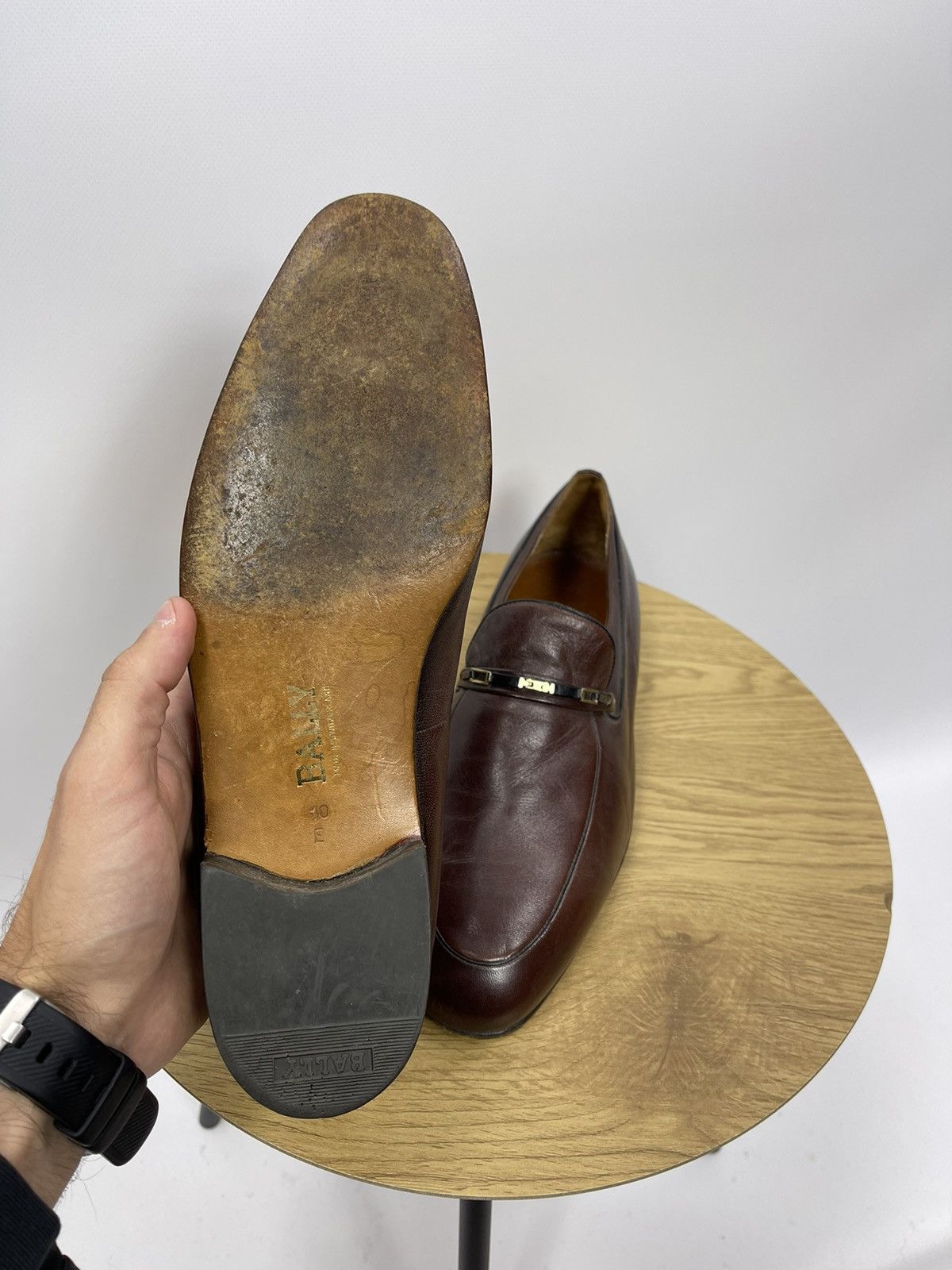 Bally Bally Suisse Loafer Shoes Size 10 Brown Leather Vintage Size US 10 / EU 43 - 8 Thumbnail