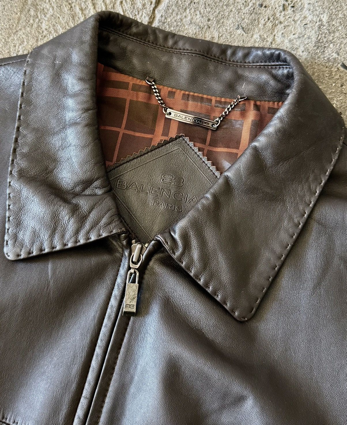 Balenciaga Balenciaga - 1997 - Nicolas Ghesquière -Zip Lambskin Leather Size US XXL / EU 58 / 5 - 2 Thumbnail