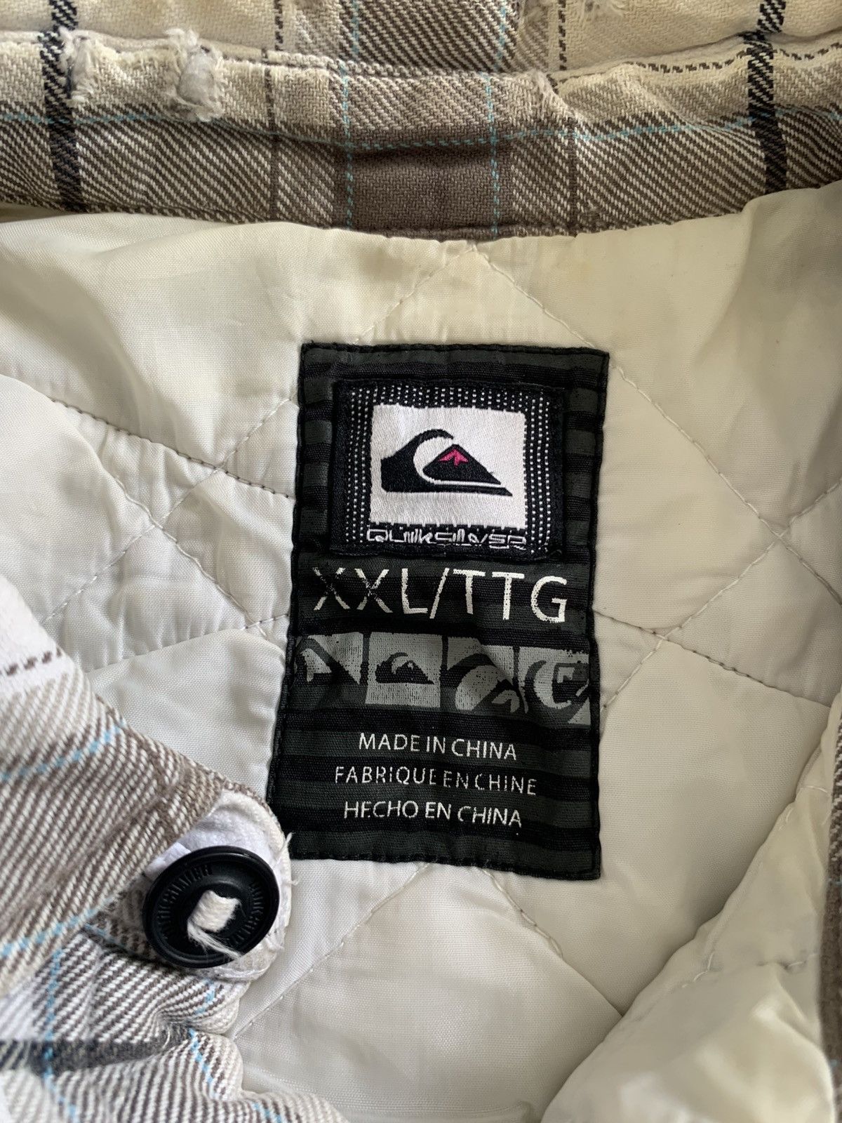 Quiksilver Vintage Quiksilver Flannel Quilted Jacket Size US XL / EU 56 / 4 - 6 Thumbnail