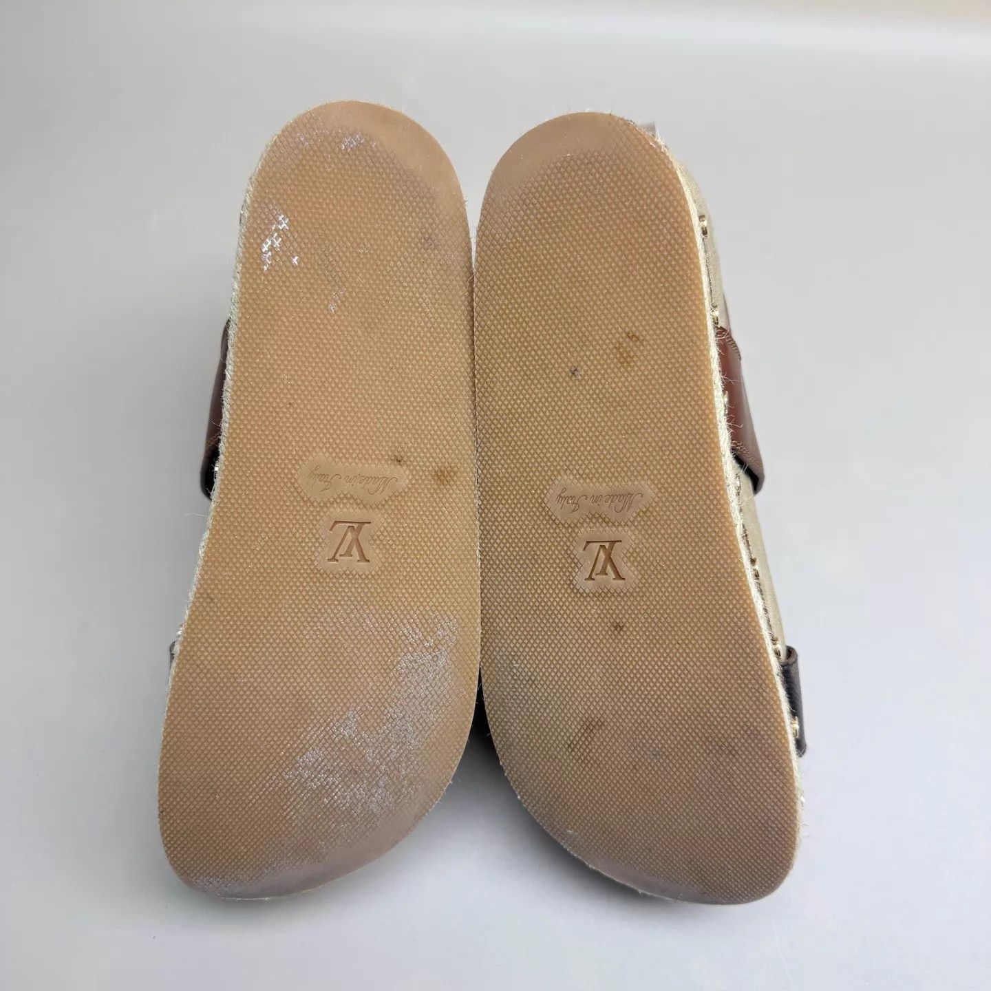 Louis Vuitton LV Monogram Dark Brown Sandal Thick Sole Size 36 95 New Size US 5.5 / IT 35.5 - 6 Thumbnail