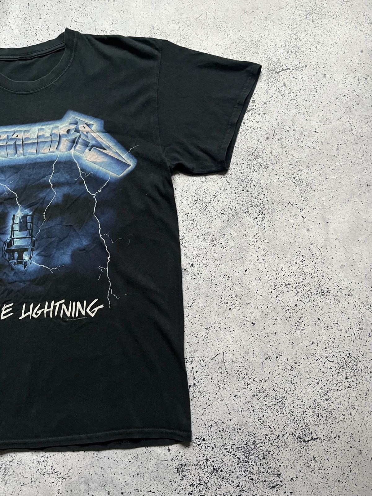 Band Tees × Metallica × Vintage Vintage 2007 Metallica Ride The Lightning Metal Band T-shirt Size US L / EU 52-54 / 3 - 2 Thumbnail