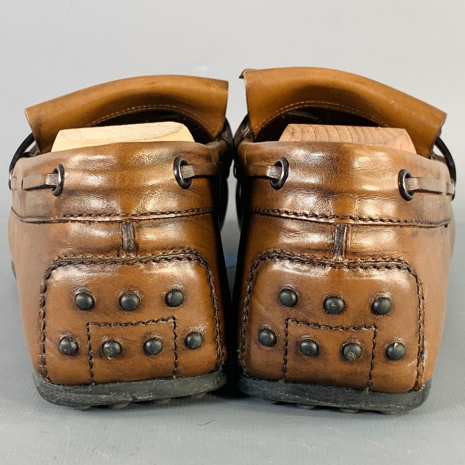 Tod's TOD'S Size 8.5 Leather Moccasin Fringed Drivers Loafers Size US 8.5 / EU 41-42 - 3 Thumbnail