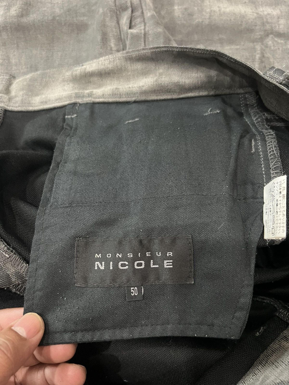Nicole Club Vintage Y2K Nicole Monsieur Archival Waxed Cotton Pants Size US 32 / EU 48 - 13 Thumbnail