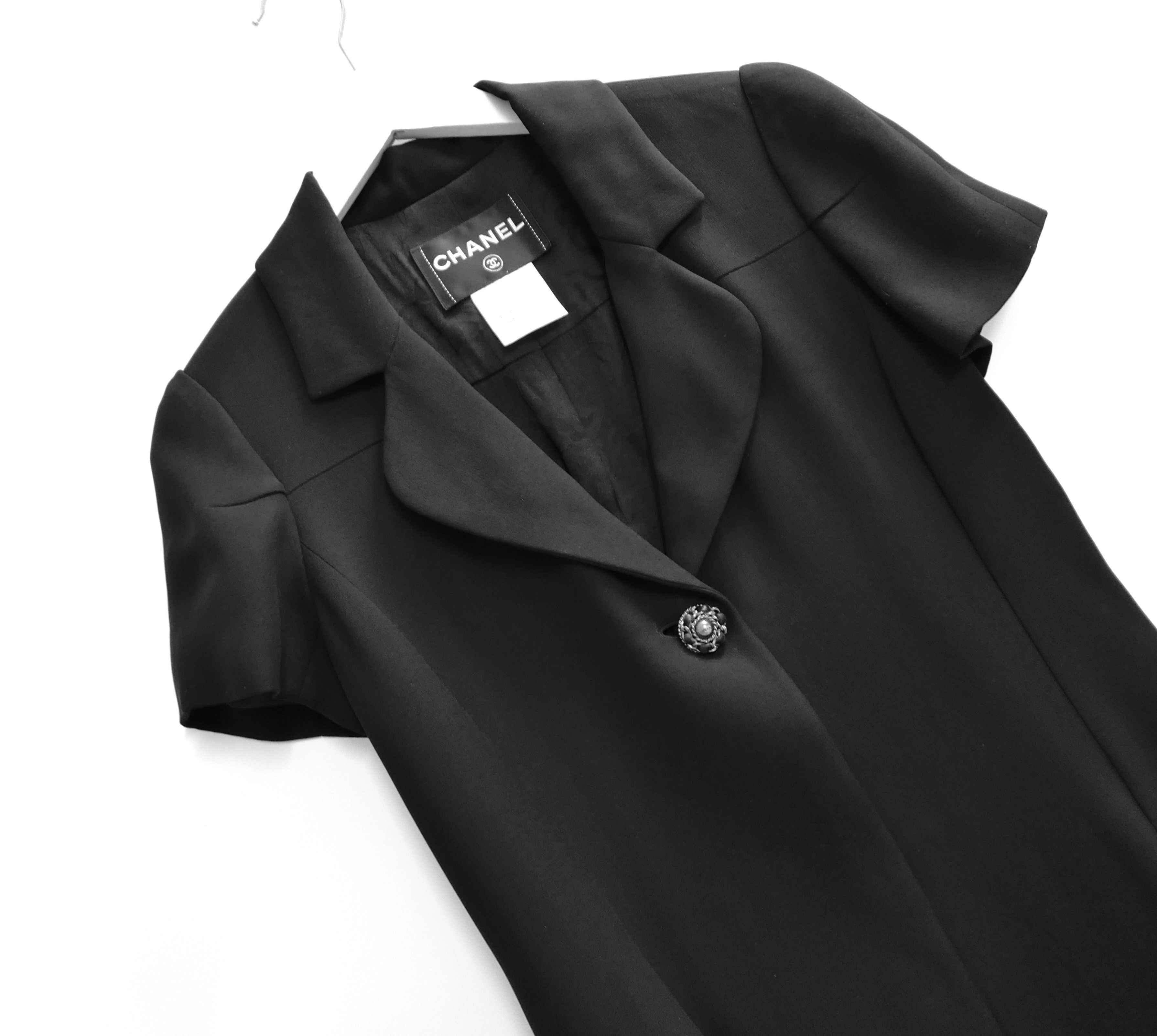Chanel Chanel Resort 2010 Black Short Sleeve Dress Coat Size XS / US 0-2 / IT 36-38 - 9 Thumbnail