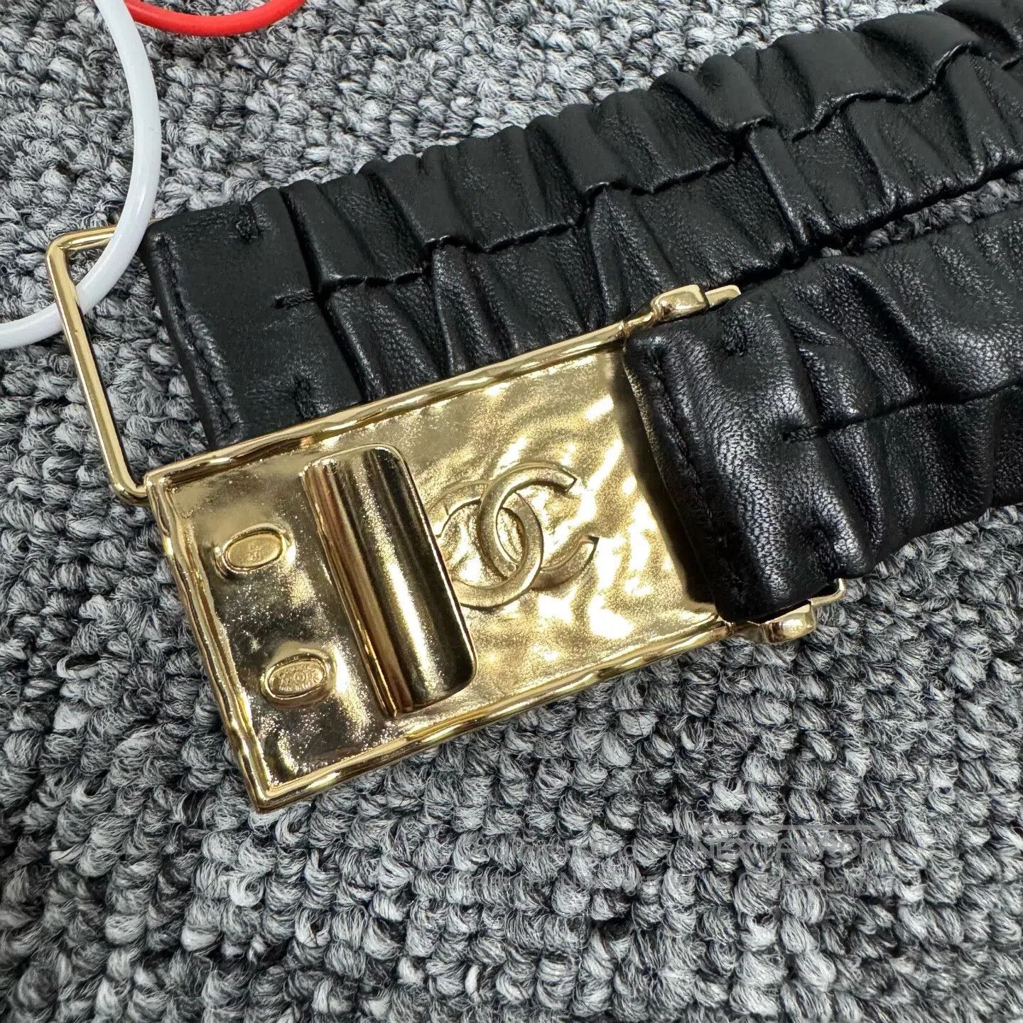 Chanel Chanel 23S Gold Fine Flash Elastic Belt| Size ONE SIZE - 5 Thumbnail