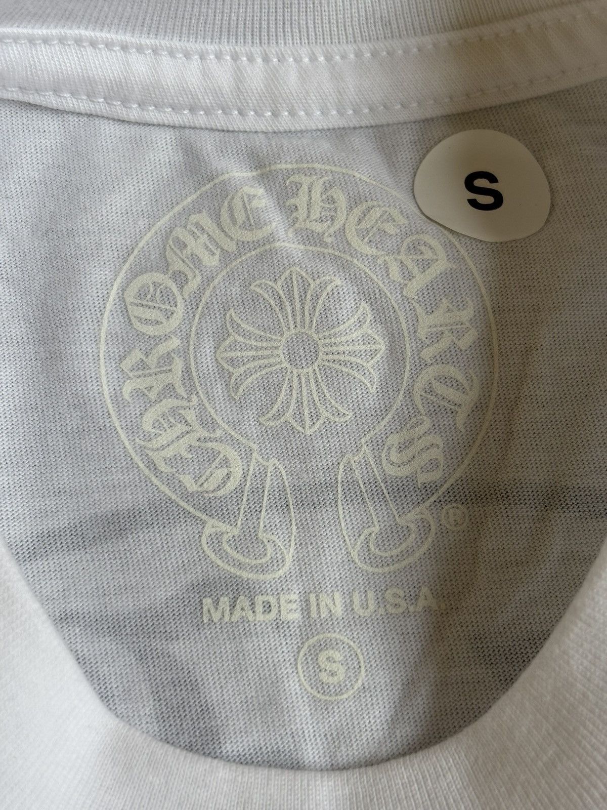 Chrome Hearts Chrome Hearts White New York Horseshoe Tee Size US S / EU 44-46 / 1 - 7 Thumbnail