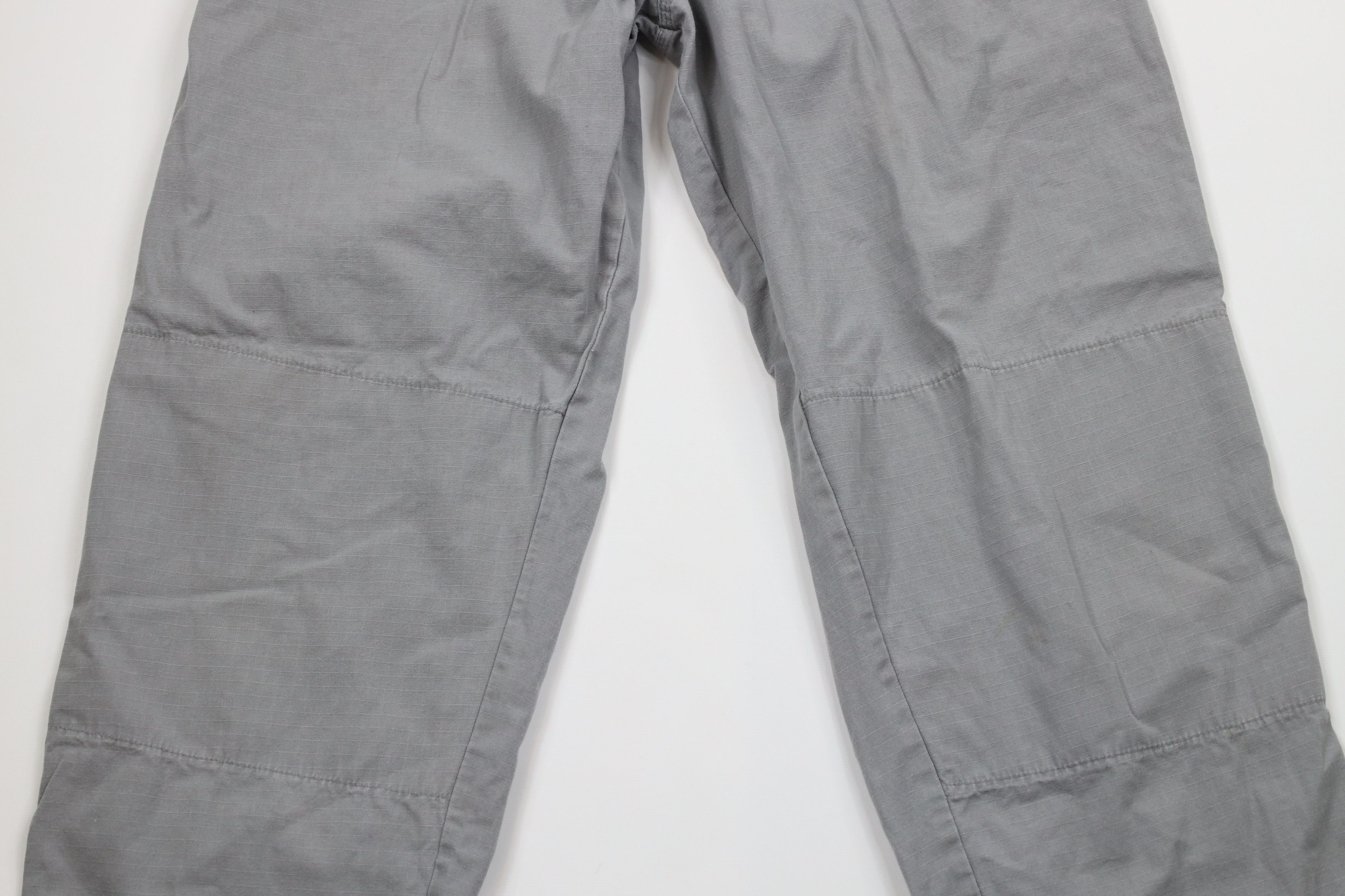 Vintage Vintage 90s Streetwear Double Knee Belted Pants Gray USA Size US 34 / EU 50 - 3 Thumbnail