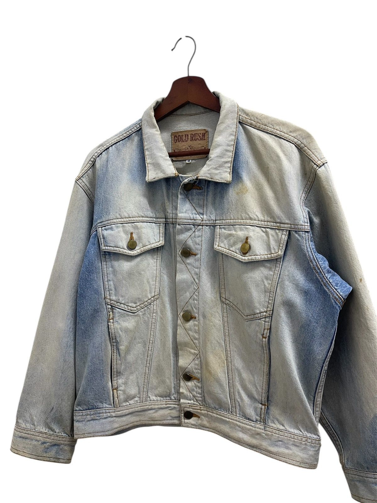 Edwin Vintage Gold Rush X Edwin Sunfaded Trucker Jacket Size US M / EU 48-50 / 2 - 5 Thumbnail