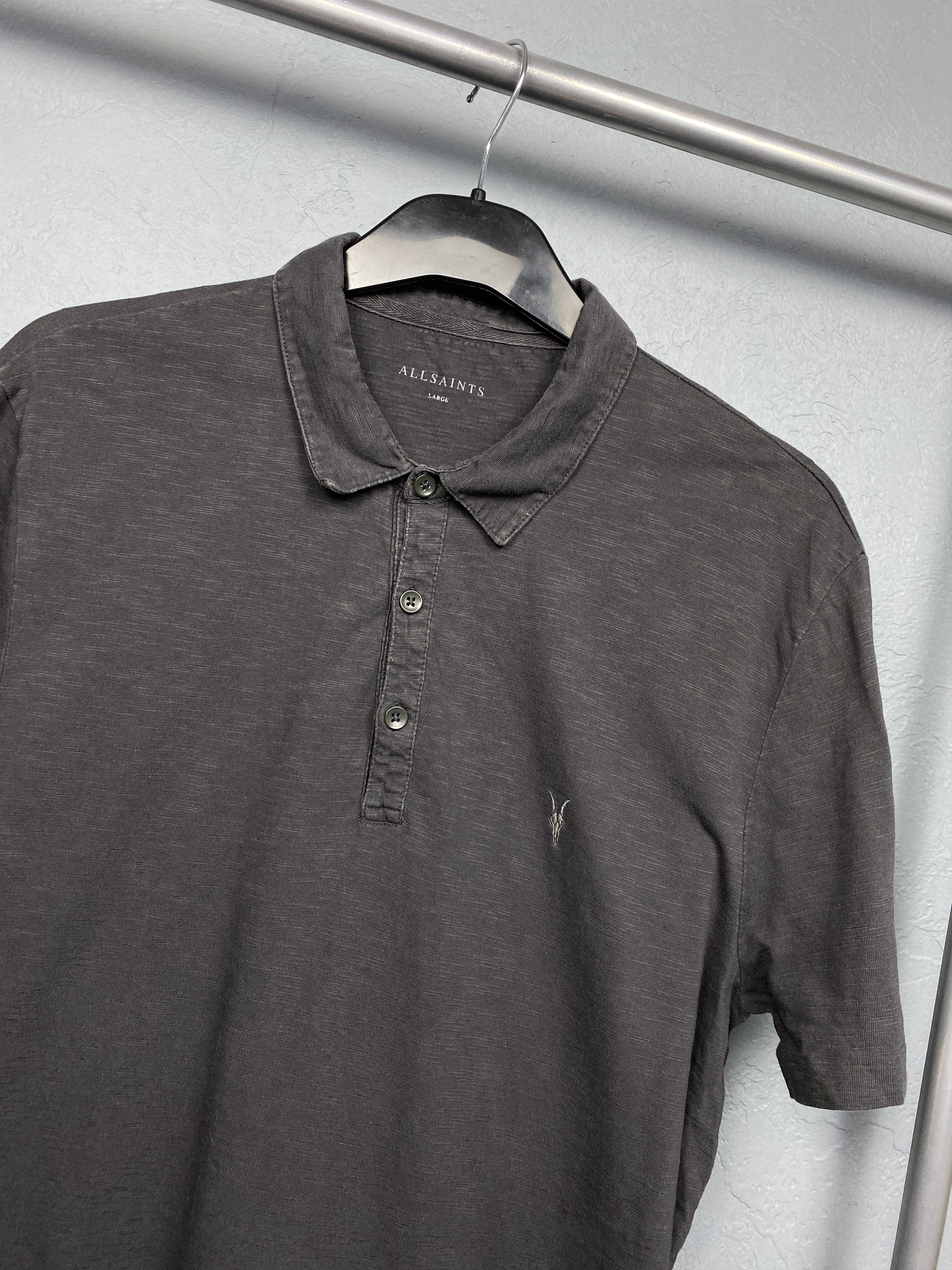 Allsaints Allsaints Soul Vintage Mens Polo Shirt Size US L / EU 52-54 / 3 - 2 Thumbnail