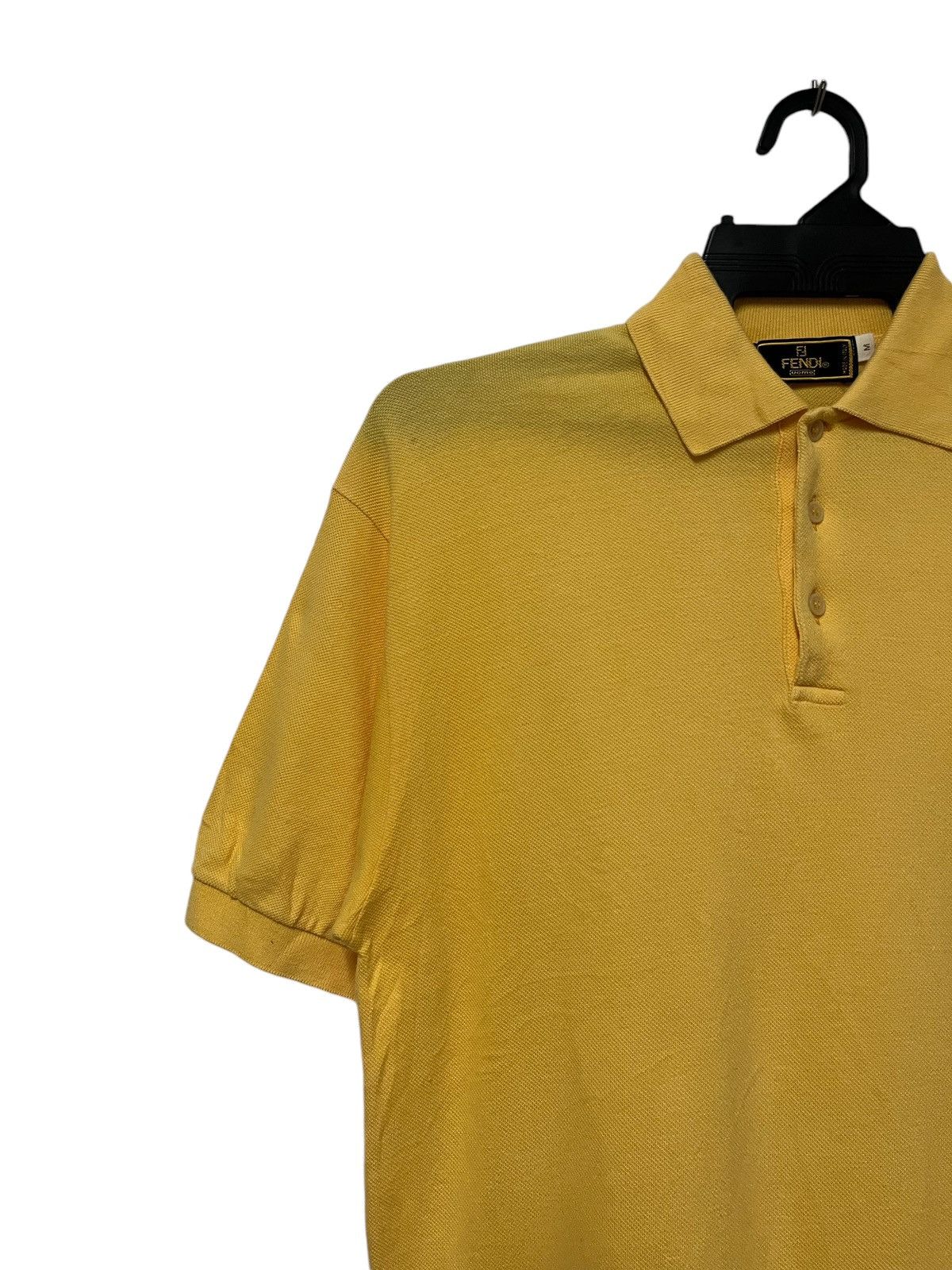 Fendi × Vintage 🔥 Vtg Fendi Small Logo Polo Shirt Size US M / EU 48-50 / 2 - 3 Thumbnail
