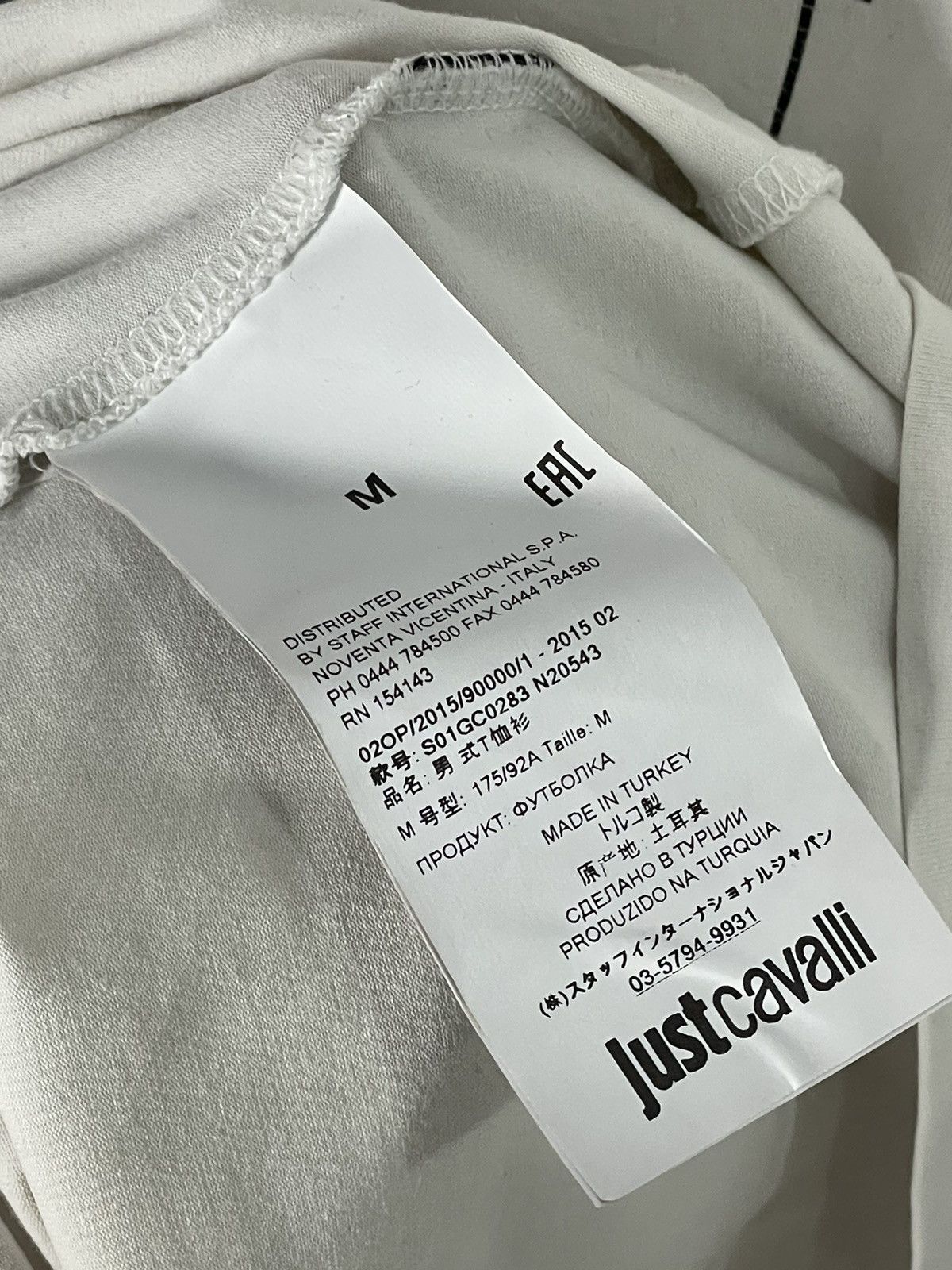 Just Cavalli × Roberto Cavalli Roberto Cavalli Big Logo Snake T Shirt Just Cavalli Y2K Size US M / EU 48-50 / 2 - 10 Thumbnail