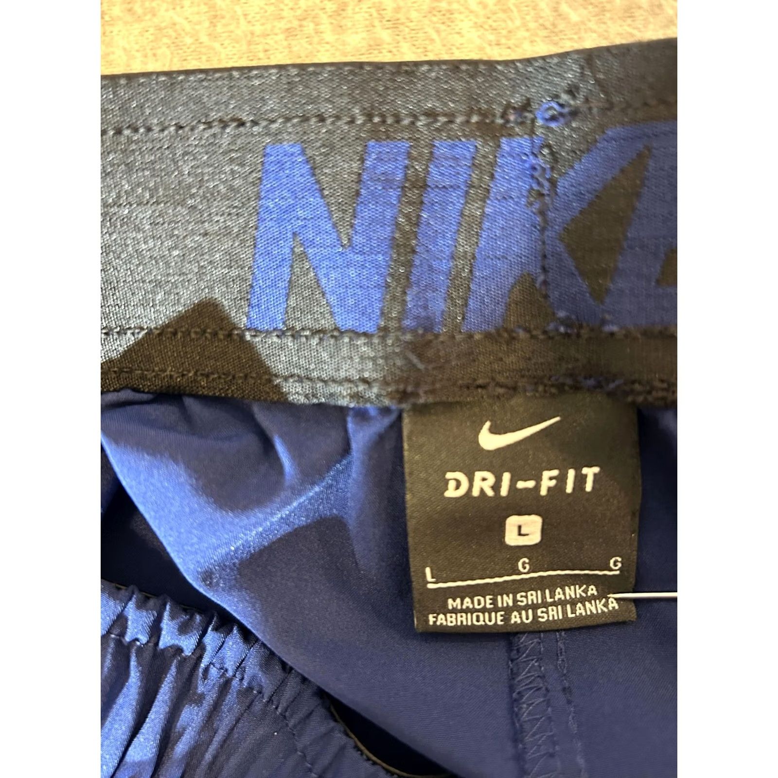 Nike Nike Shorts Mens Large Blue Dri Fit Athletic Running Gym Training Workout Size US 33 - 6 Thumbnail