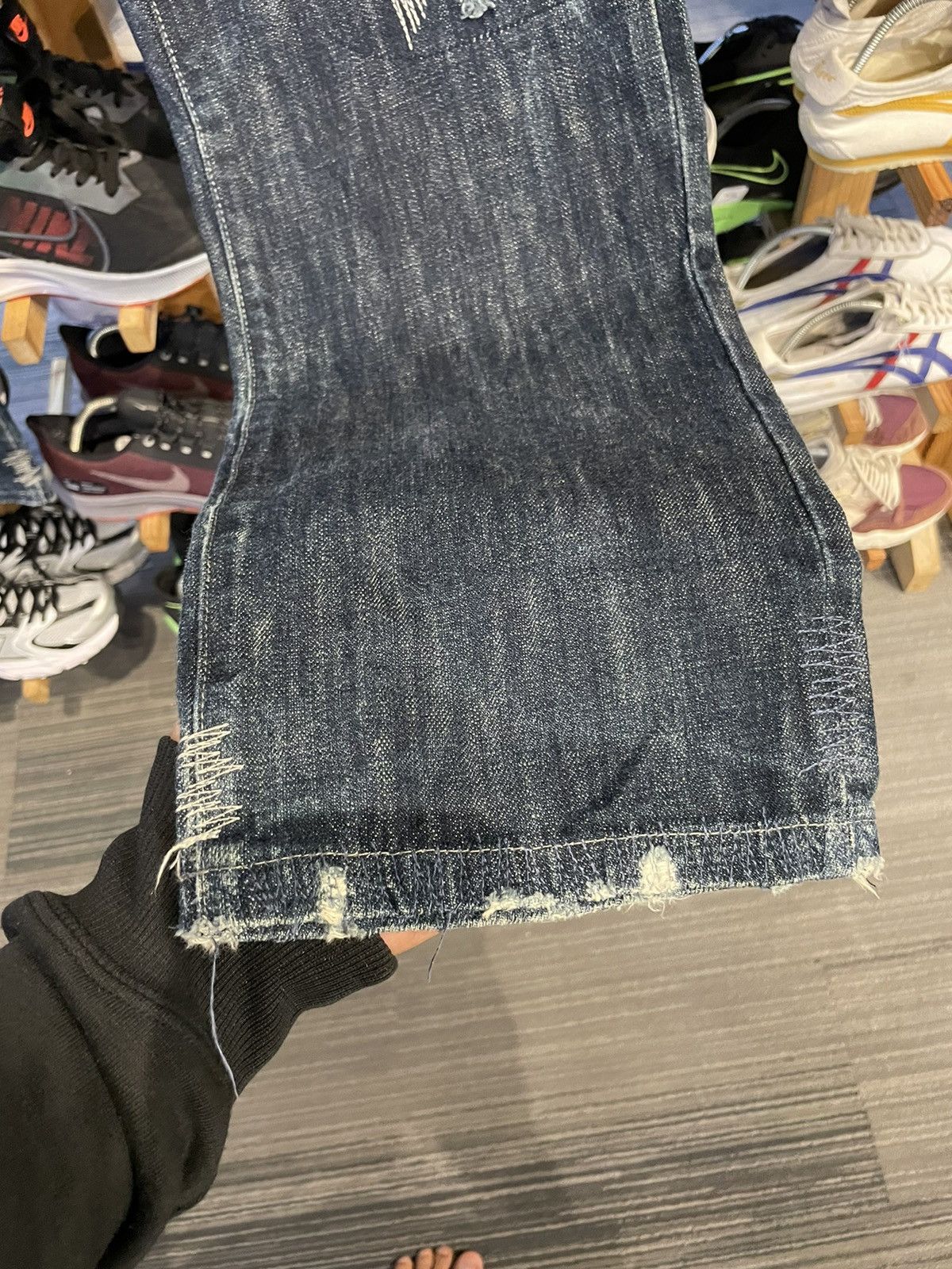 Japanese Brand × Vintage Vintage Xescape Distressed Denim Pant Size US 30 / EU 46 - 4 Thumbnail