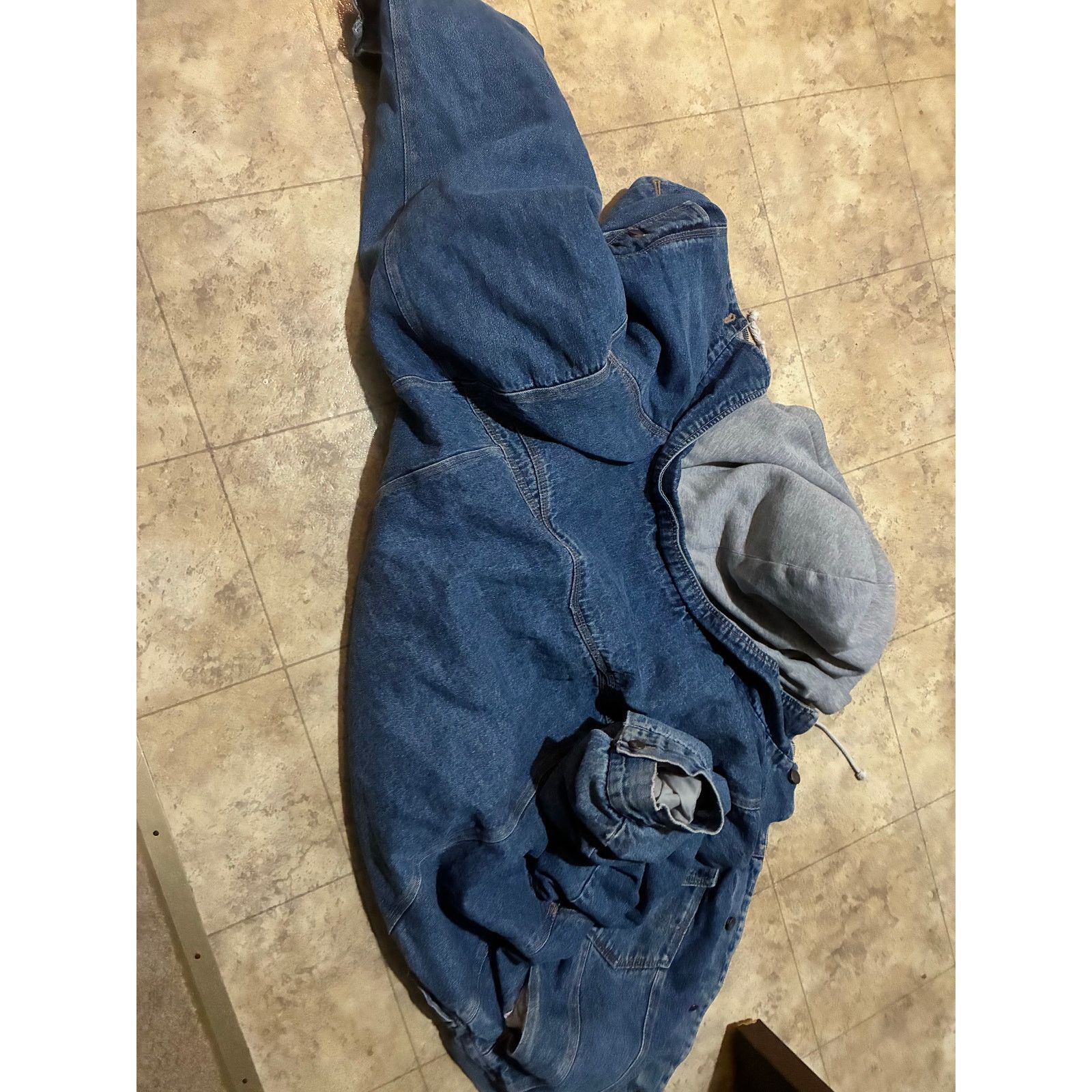 Other Vintage Insulated Denim Hooded Jacket Ash Creek Trading 2X Size US XXL / EU 58 / 5 - 5 Thumbnail