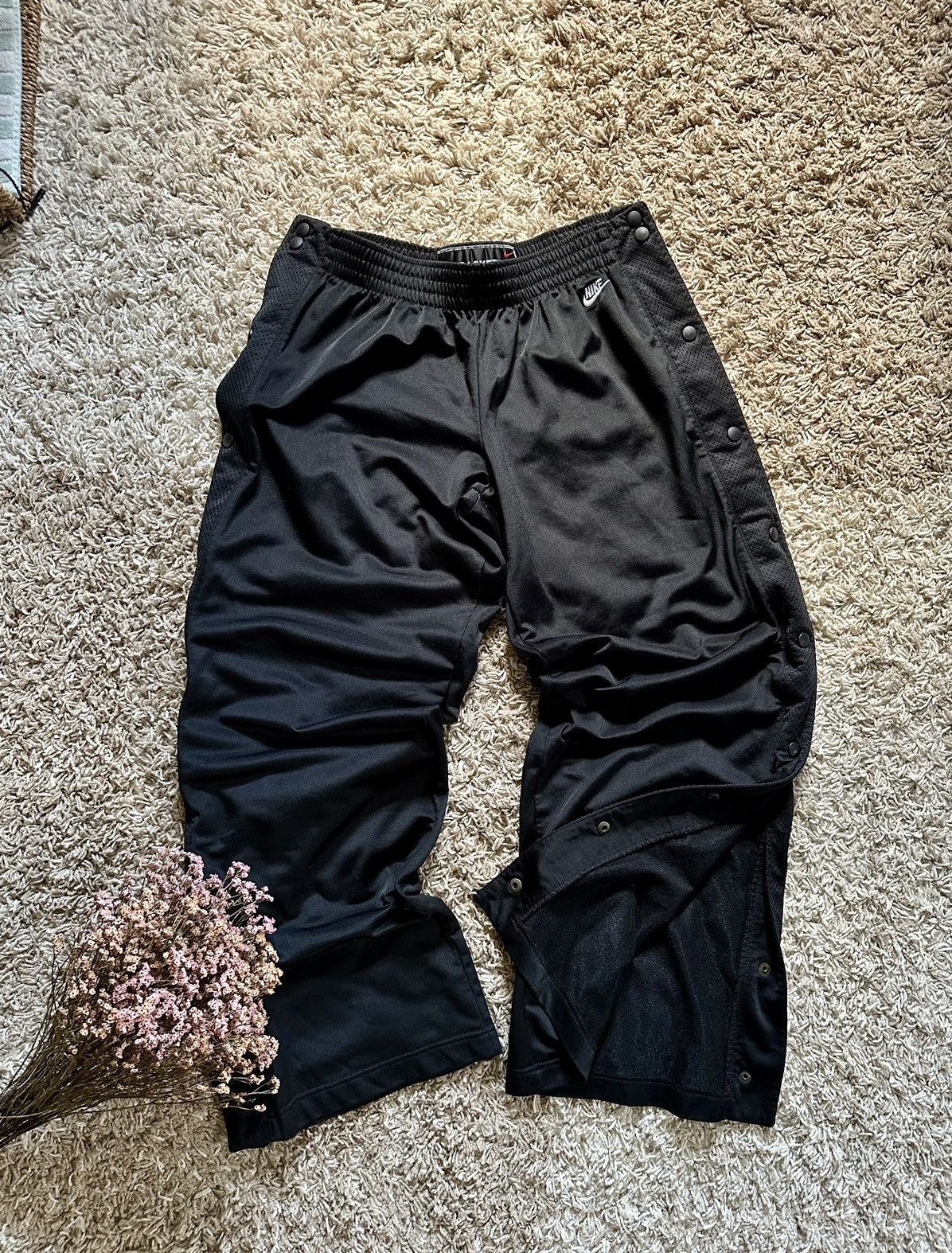 Nike 🔥 Nike Basketball VNTG VTG Buggy Drill Track Button Up pants Grailed