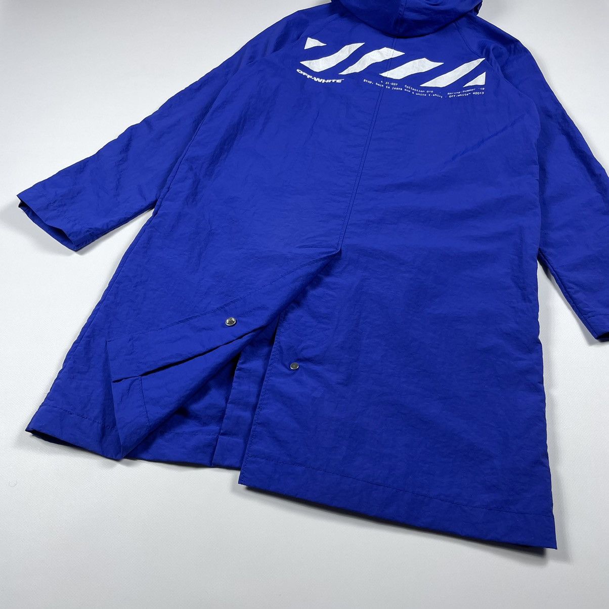 Off-White Off-White Logo Windbreaker Coat Full-length jackets Size US S / EU 44-46 / 1 - 19 Thumbnail