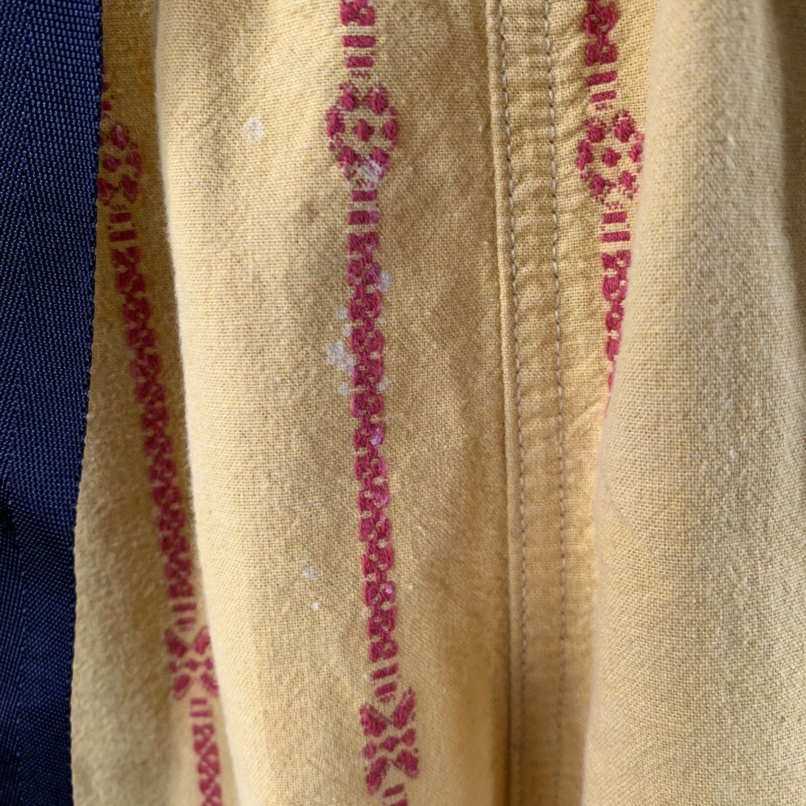 Kapital Size M Yellow Orange Stripe Cotton Linen Drawstring Shorts Size US 31 - 4 Thumbnail