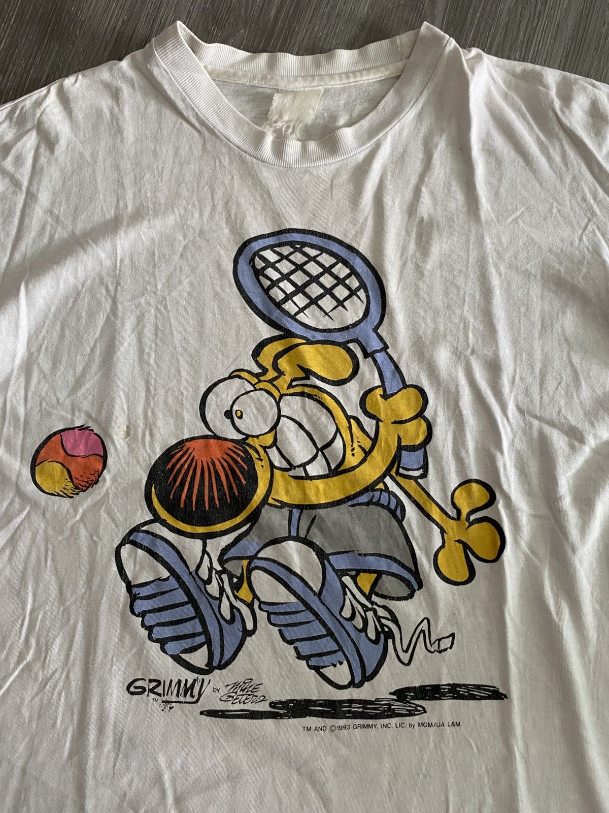 Cartoon Network Vintage 1993 Grimmy Funny Dog Size US L / EU 52-54 / 3 - 2 Thumbnail