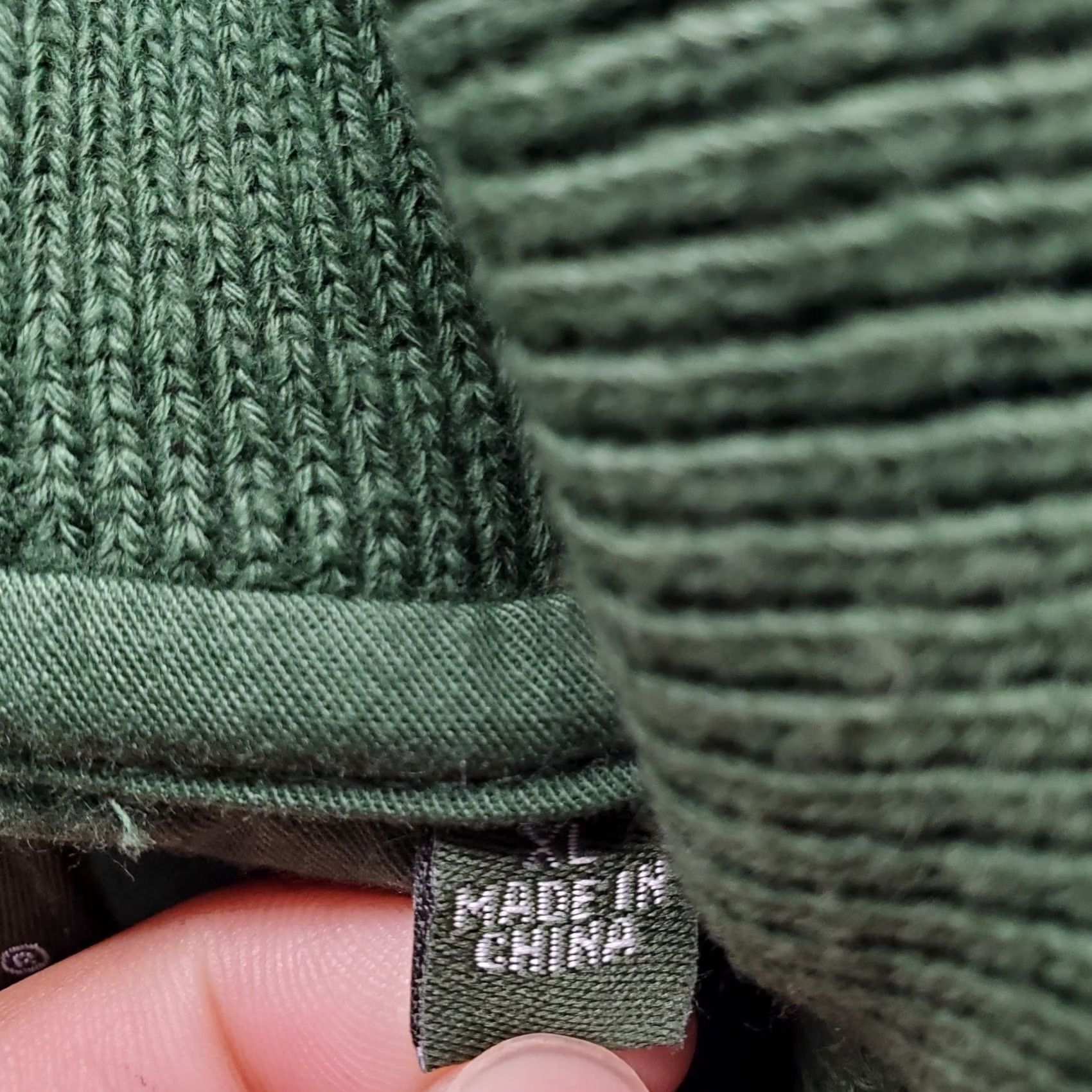 Orvis VINTAGE Orvis Sweater Mens XL Green Shawl Neck Knitted Solid 100% Cotton Pullover Long Sleeve Regular Fit Shirt Mens Size XL Size US XL / EU 56 / 4 - 7 Thumbnail