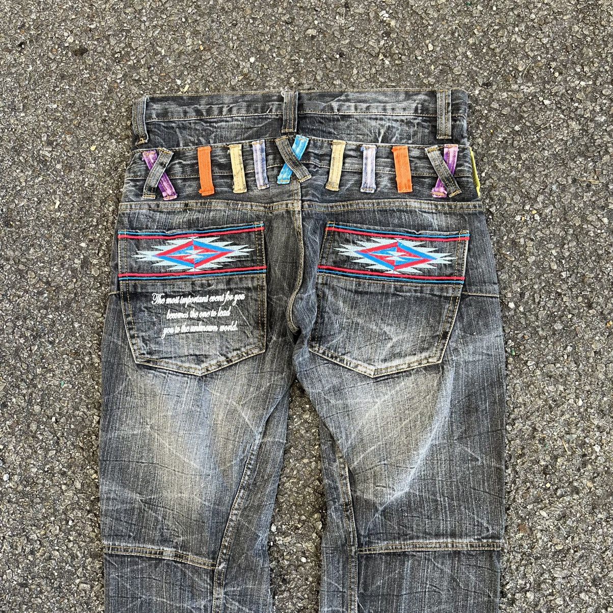 Hysteric Glamour Japanese Double Waist Distress Denim Jeans Undercover Styled Size US 32 / EU 48 - 11 Thumbnail