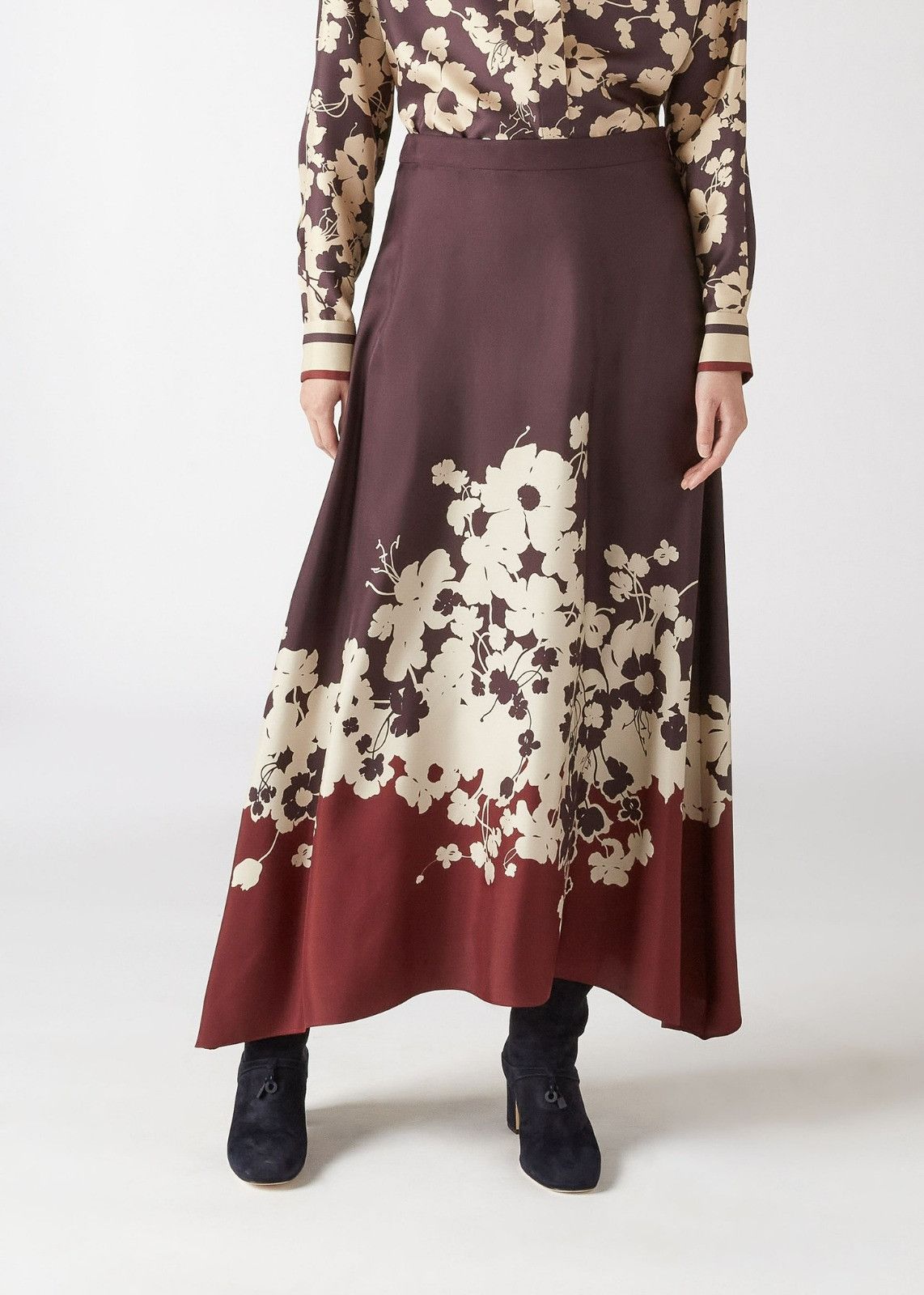Loro Piana o1srvl11e0424 Skirt in Brown, Coffee & White Size 38" / US 16 / IT 52 - 3 Thumbnail