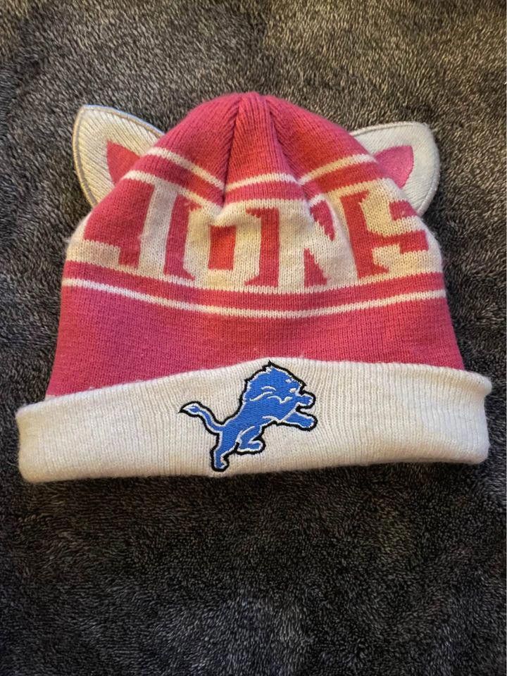 Designer 2T-4T Lions NFL Winter Hat Size ONE SIZE - 1 Thumbnail