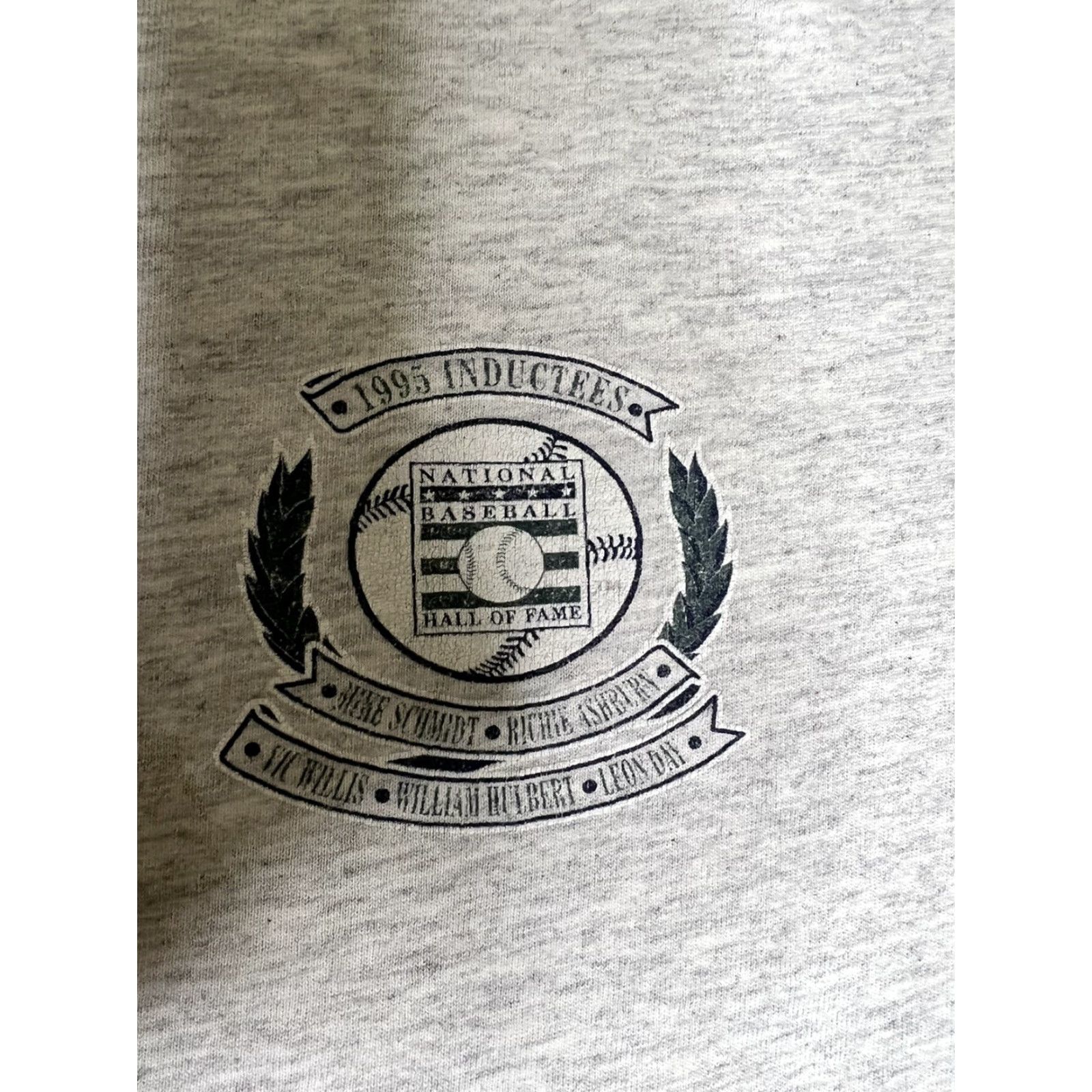 Vintage VINTAGE National Baseball Hall of Fame T-Shirt 2XL Men Gray 90s Made in USA Shirts Baseball Hall of Fame 1995 Mens Size US XXL / EU 58 / 5 - 4 Thumbnail